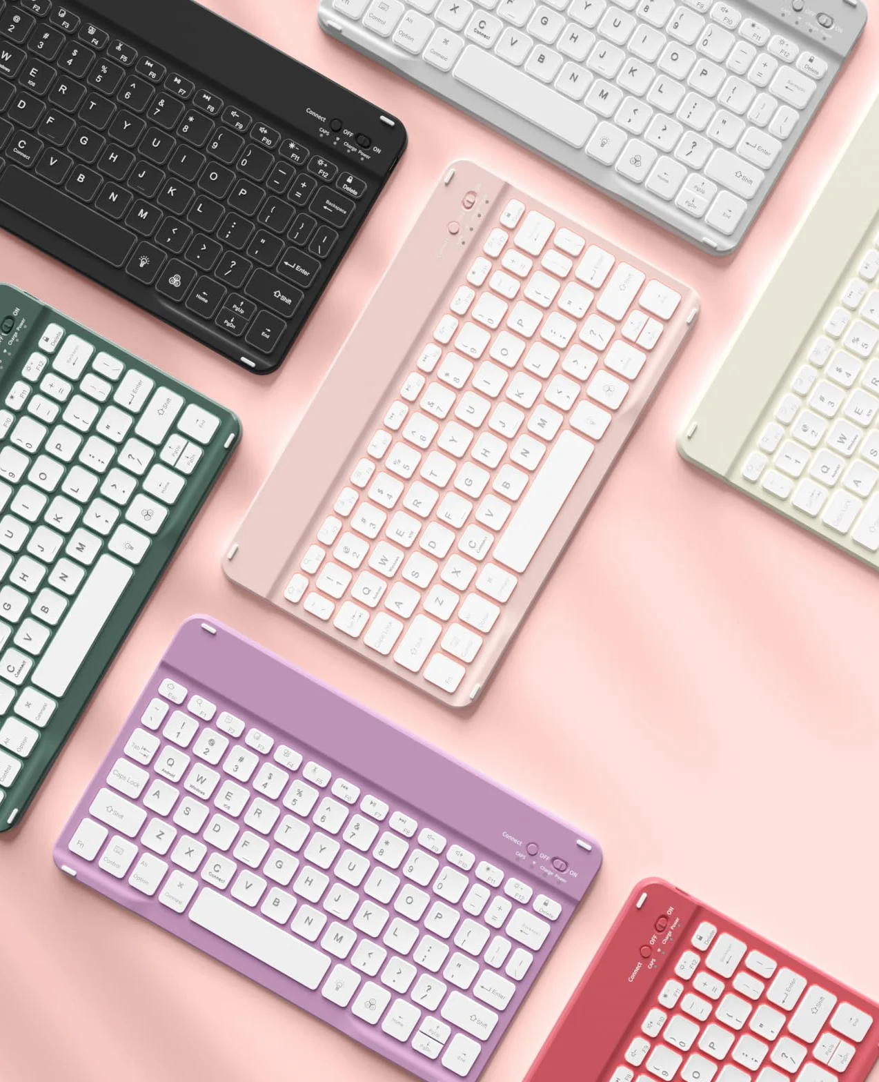 JKSML Etui na klawiaturę do iPad Air 11 cali M3/M2 (2025/2024) i iPad Air 5./4. generacji (2022/2020) 10,9 cala | tylna obudowa z TPU z uchwytem na rysik | zdejmowana klawiatura Bluetooth QWERTZ