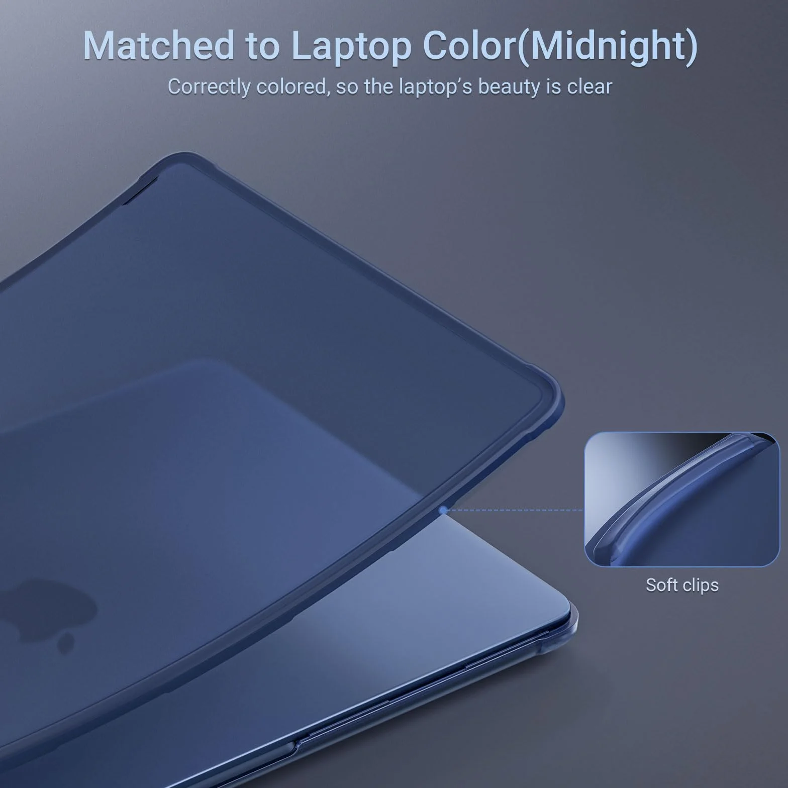 MOSISO Etui kompatybilne z MacBook Air 13 cali M5 2026 M4 2025 M3 M2 2024-2022 A3449 A3240 A3113 A2681, Precyzyjny Kolor Wzmocniona Odporna na Pękanie i Odciski Palców Twarda Obudowa do MacBook Air