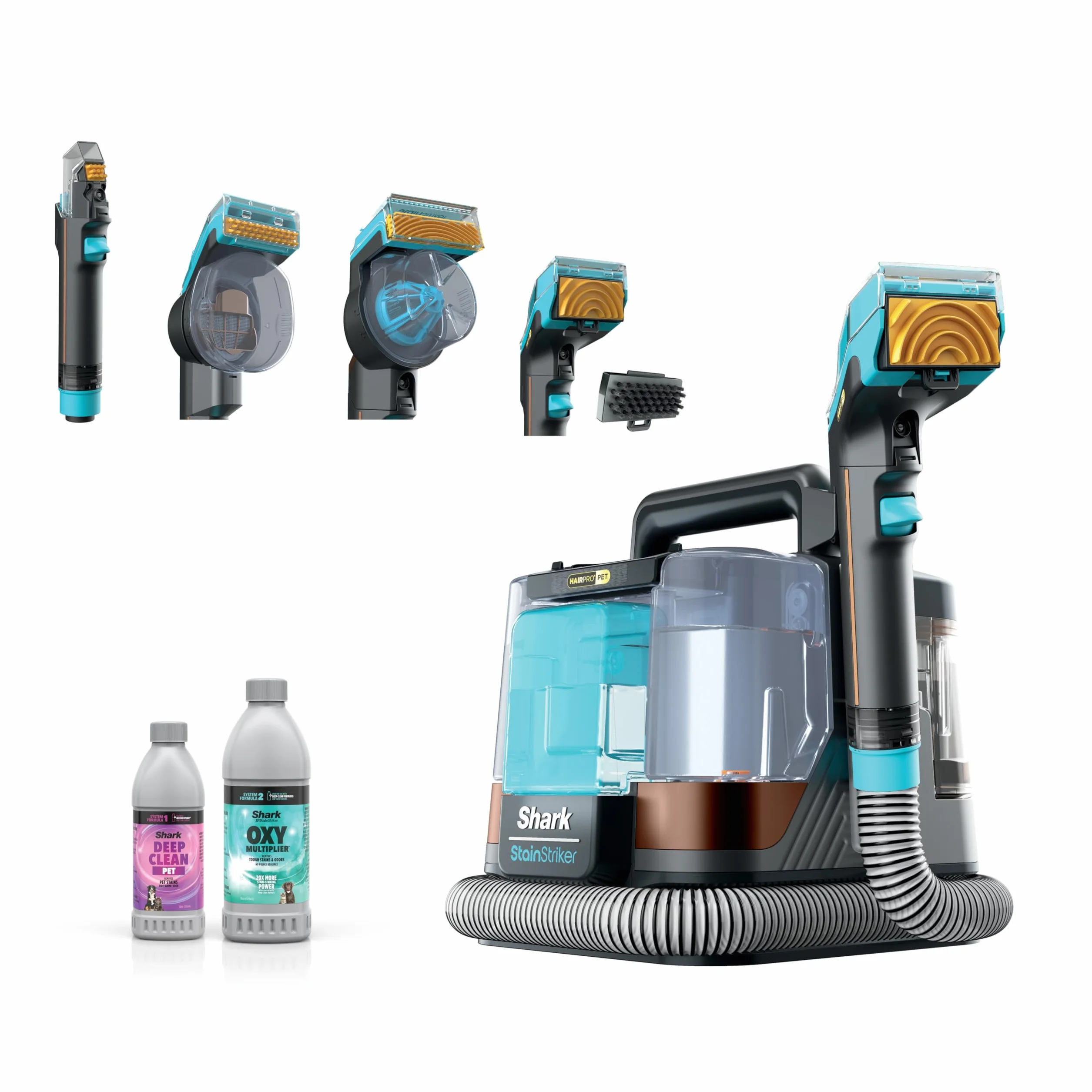 Shark PX251 Przenośny środek do czyszczenia dywanów i tapicerki dla zwierząt domowych StainStriker HairPro