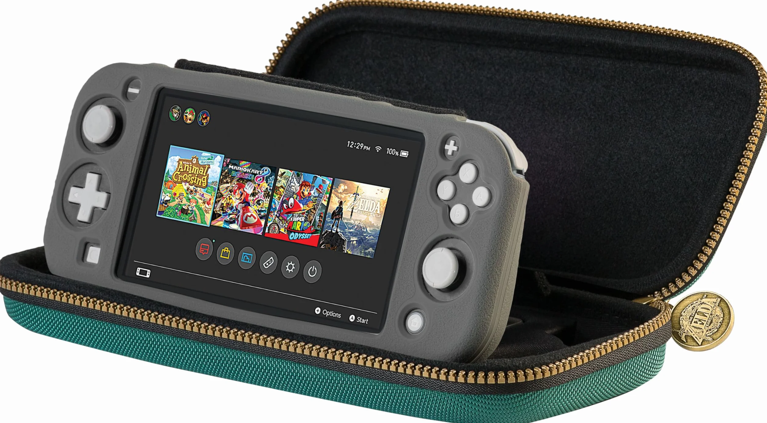 Game Traveler Nintendo Switch Zelda Tears of The Kingdom Deluxe Travel Case