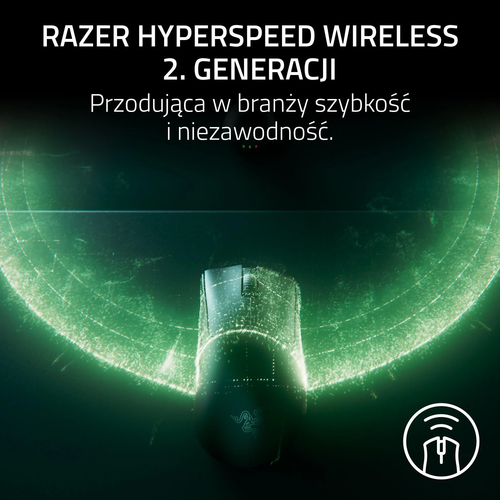 Razer DeathAdder V4 Pro - ultralekka bezprzewodowa ergonomiczna mysz sportowa - 56 g - 2,4 GHz Hyperspeed - czujnik Focus Pro 45K - 8K Hz Polling - przełączniki optyczne Gen-4 - PC/Mac | Czarny