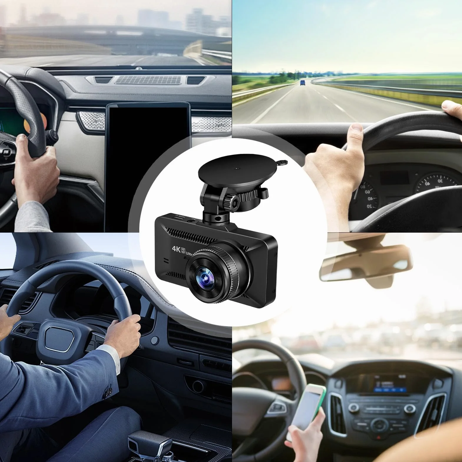 Bezprzewodowa kamera samochodowa, 4K, noktowizor, bezprzewodowy rejestrator, kamera do nagrywania 1080p, przednia i tylna, do samochodu, ciężarówki, parkingu, nagrywania, bezpieczeństwa, podróży