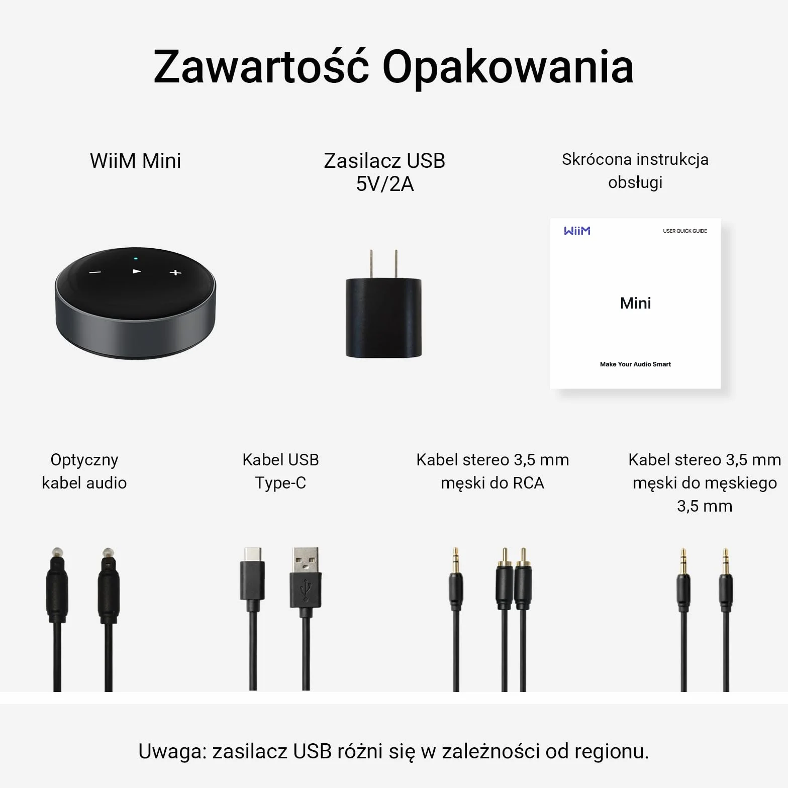 WiiM Mini – odtwarzacz audio AirPlay 2, stereo multiroom, przedwzmacniacz, działa z Alexa i Siri, strumieniuje hi-res z Amazon Music, Tidal i innych