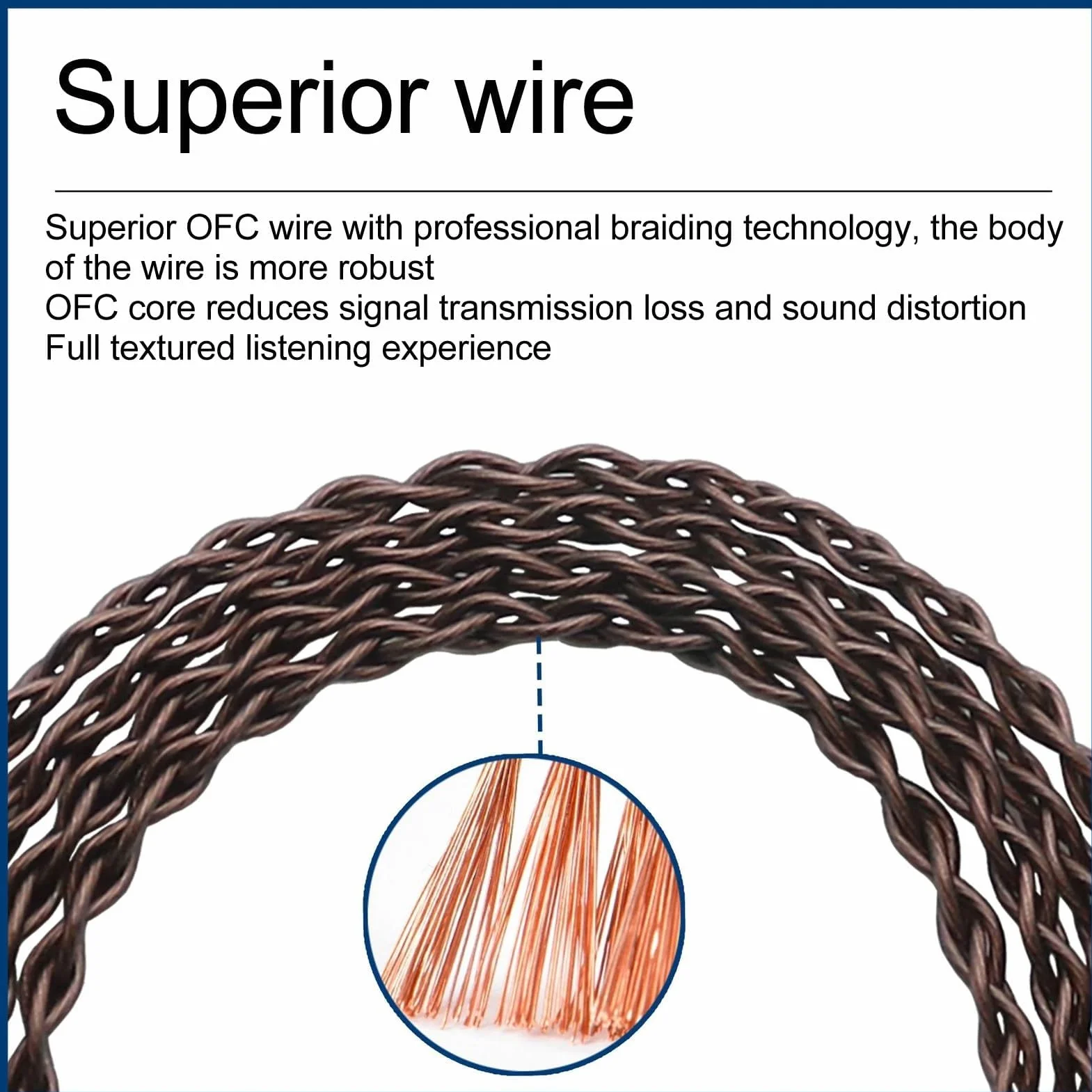 Zapasowy Kabel Audio Upgrade Przewód Słuchawkowy do for IE100 Pro IE400 Pro IE500 Pro, Wtyczka 3,5 Mm, Kabel Zamienny 1,2 M