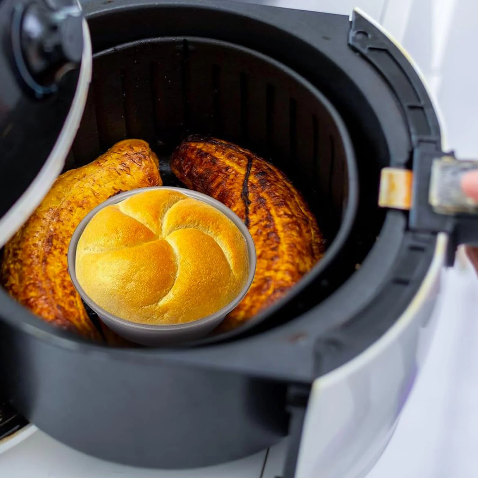 2 sztuki frytkownic na gorące powietrze, forma do jajek, 11 cm, powłoka nieprzywierająca, stal węglowa, do piekarnika i kuchenki mikrofalowej, wielokrotnego użytku, akcesoria do frytkownicy