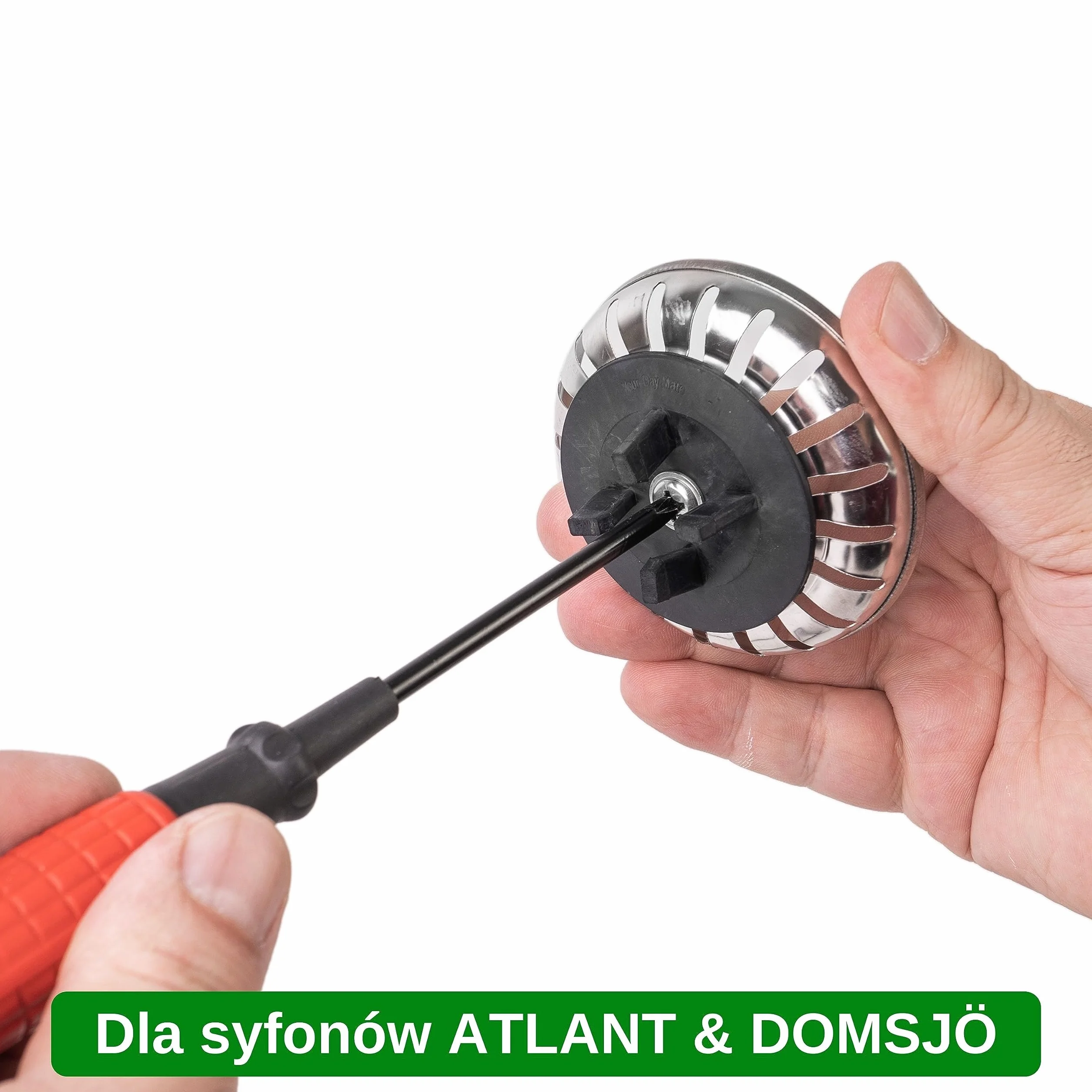 Filtr koszowy do zlewu Ø 80 mm kompatybilny z IKEA ATLANT DOMSJÖ ze śrubą montażową i nakrętką