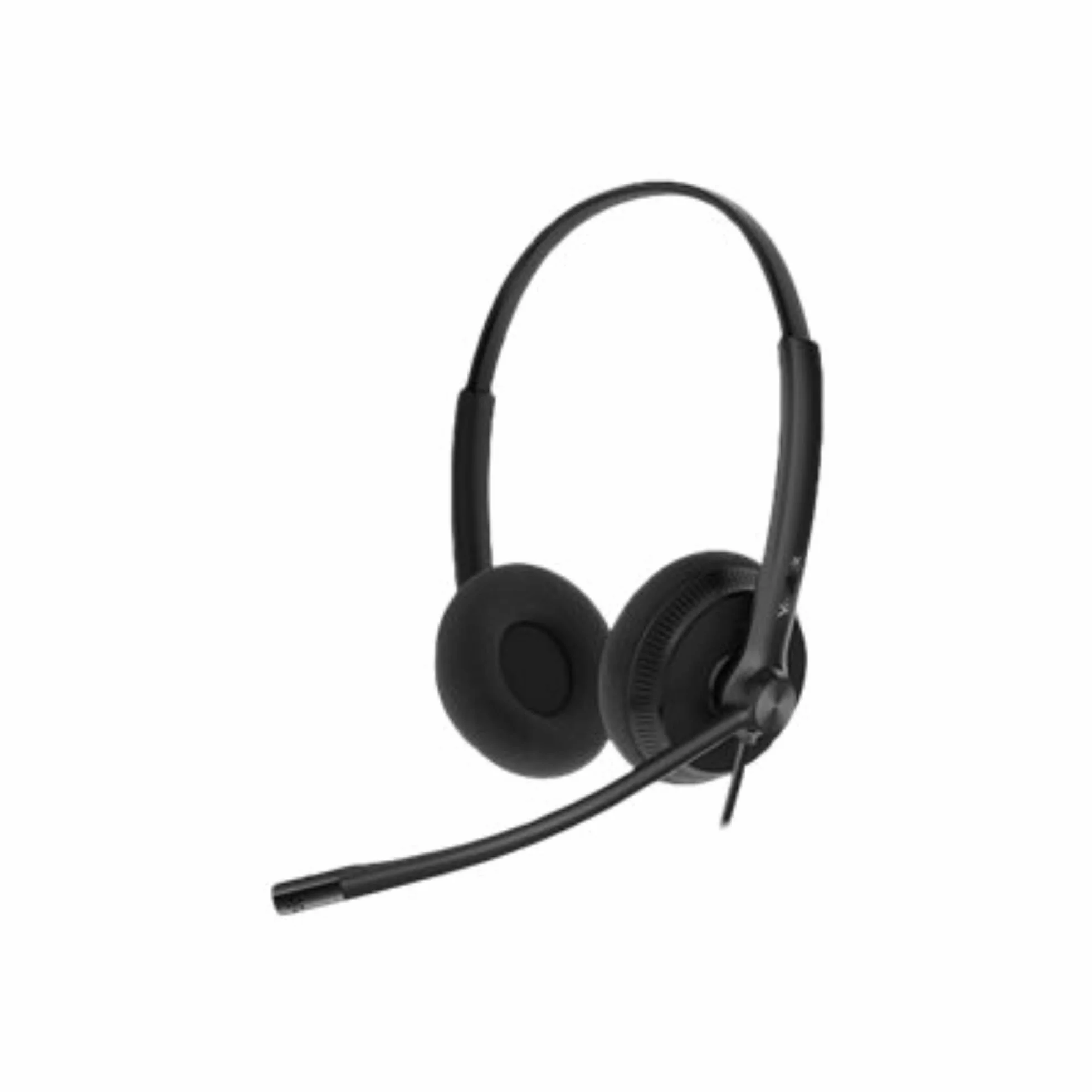 YEALINK YHS34 Lite Dual zestaw słuchawkowy z kablem connecon rj, kompatybilny ze wszystkimi telefonami stacjonarnymi Yealink, kolor czarny