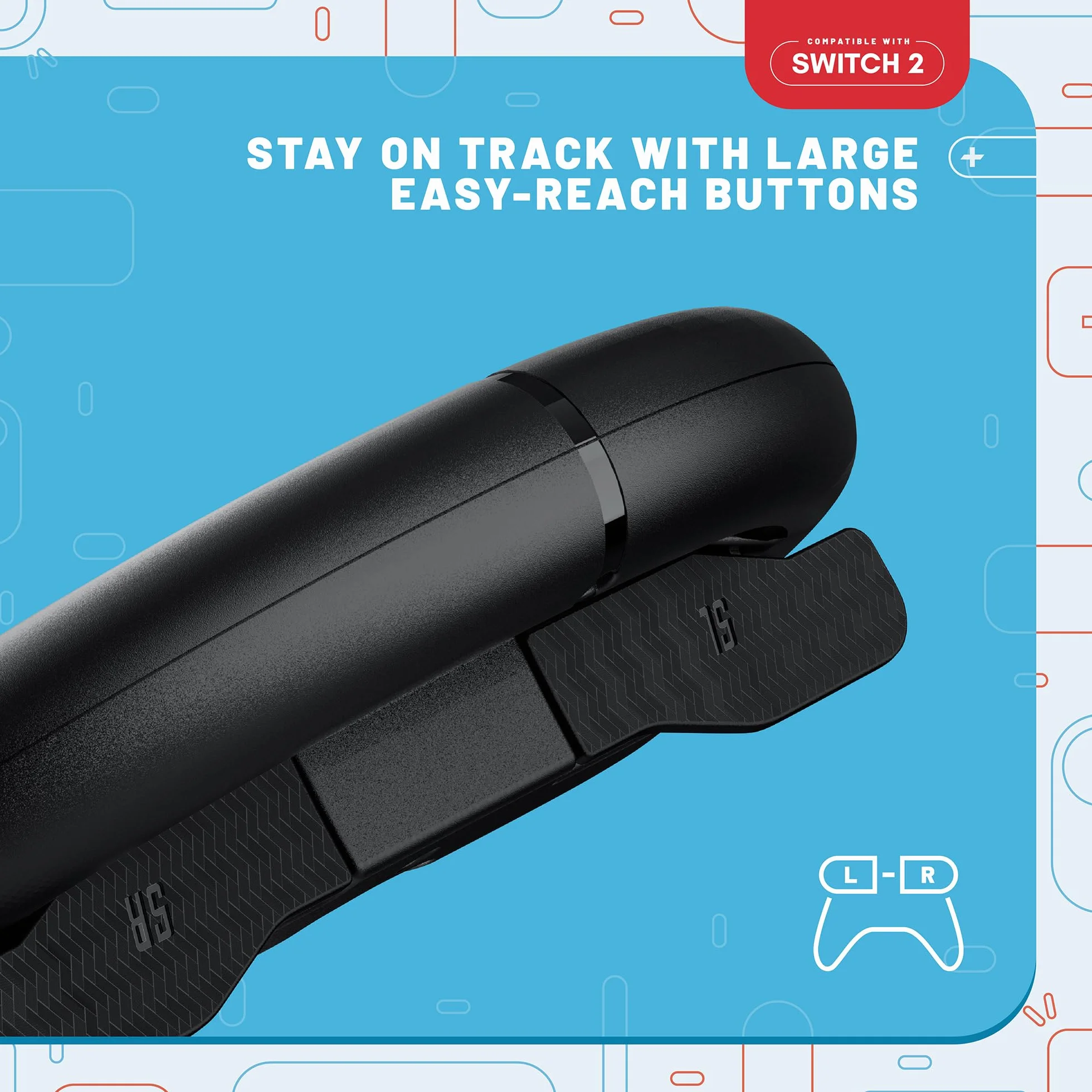 STEALTH Kierownica wyścigowa kompatybilna z Switch 2 - zestaw podwójny