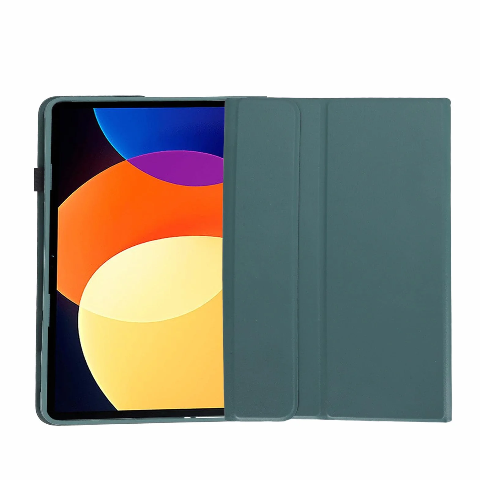dla Mi Pad 5 i 5 Pro Etui z klawiaturą 11 Cali, Zdejmowana Bezprzewodowa Osłona Ochronna na klawiaturę Smukła, Lekka Klawiatura Magnetyczna BT dla Mi Pad 5 i 5 Pro (ciemnozielony)