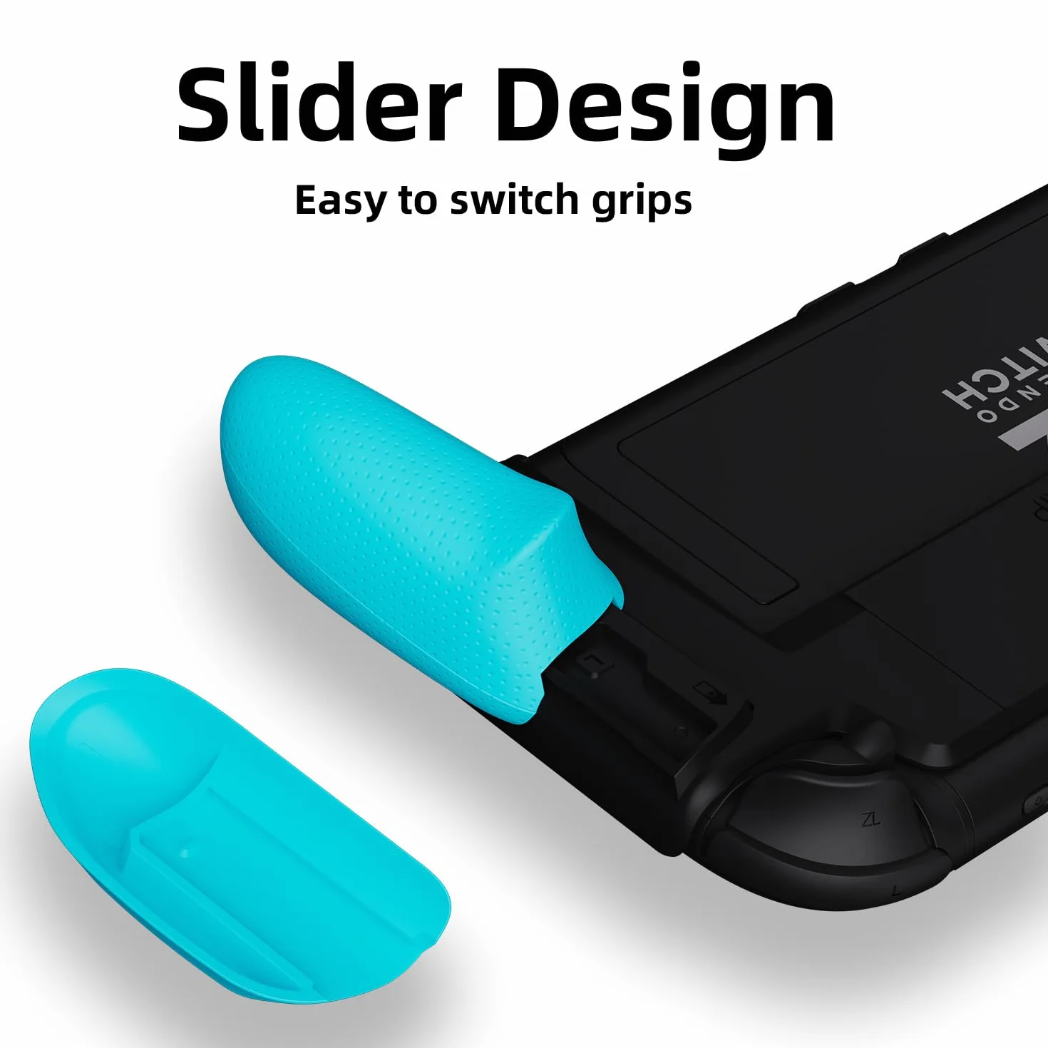 Savage Raven by Skull & Co. Zestaw NeoGrip na Switch 2: Ergonomiczna twarda obudowa z wymiennymi uchwytami [pasuje do wszystkich rozmiarów dłoni] [z futerałem] - czarny