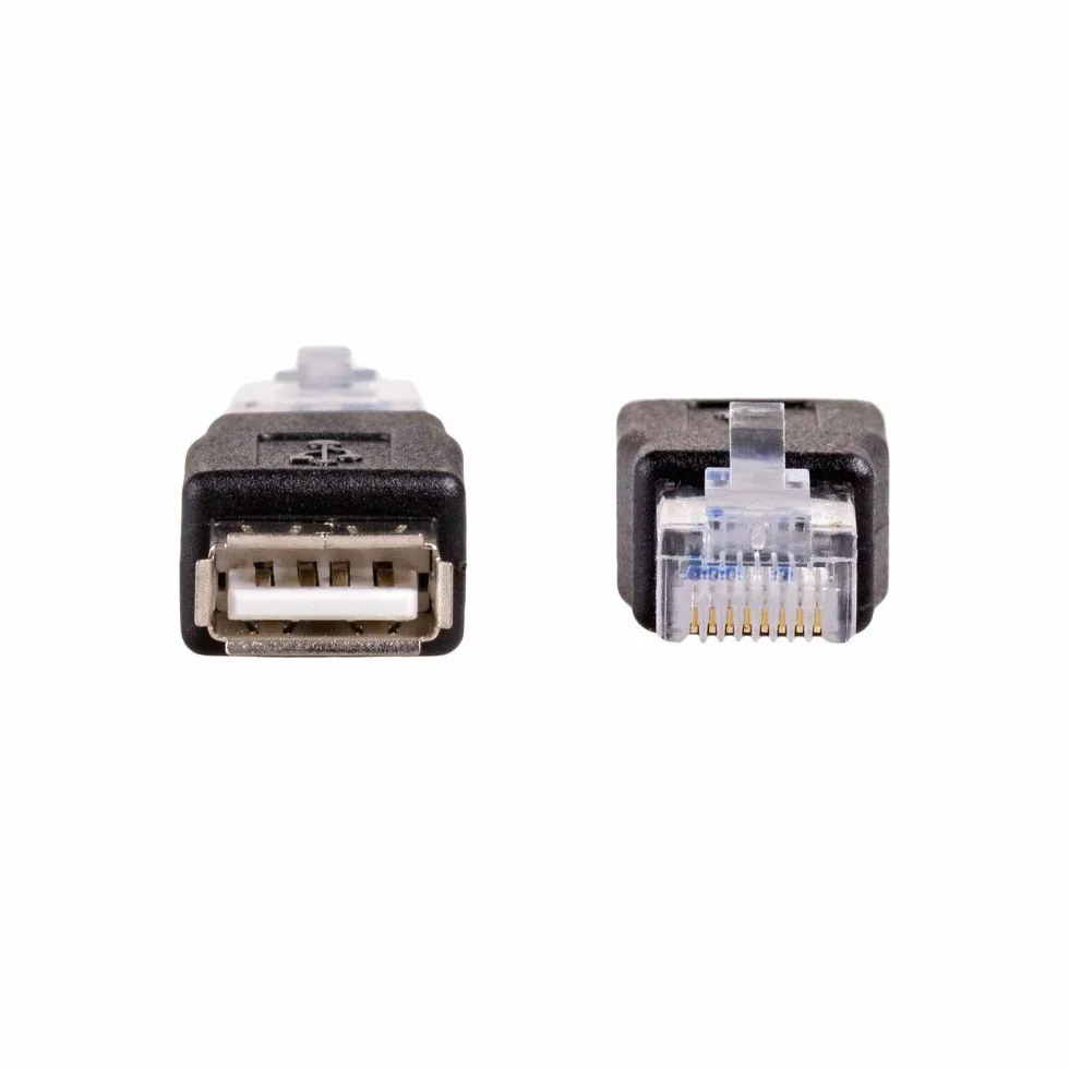 Akyga AK-AD-27 USB A 2.0 gniazdo na Ethernet RJ45 wtyczka adapter konwerter