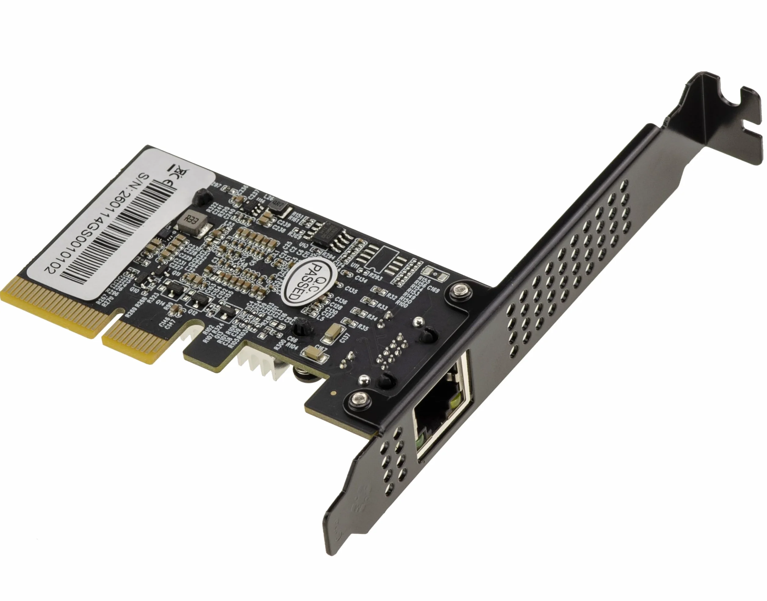KALEA-INFORMATIQUE Karta kontrolera sieciowego PCIe x4 Gen 4.0 10 Gigabit Ethernet, kompatybilna z 1G, 2.5G, 5G, 10G, złącze RJ45, chipset Realtek RTL8127, kompatybilna wstecznie z Gen 3.0