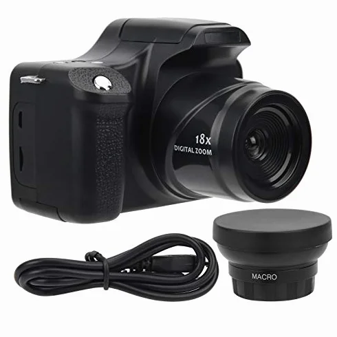 Lustrzanka HD Z 18-Krotnym Zoomem, Przenośny Aparat Cyfrowy 24MP o Długiej Ogniskowej, 3.0-Calowy Ekran LCD, ładowanie Portu USB. Nadaje Się Na Rodzinne Spotkania w Plenerze(2)
