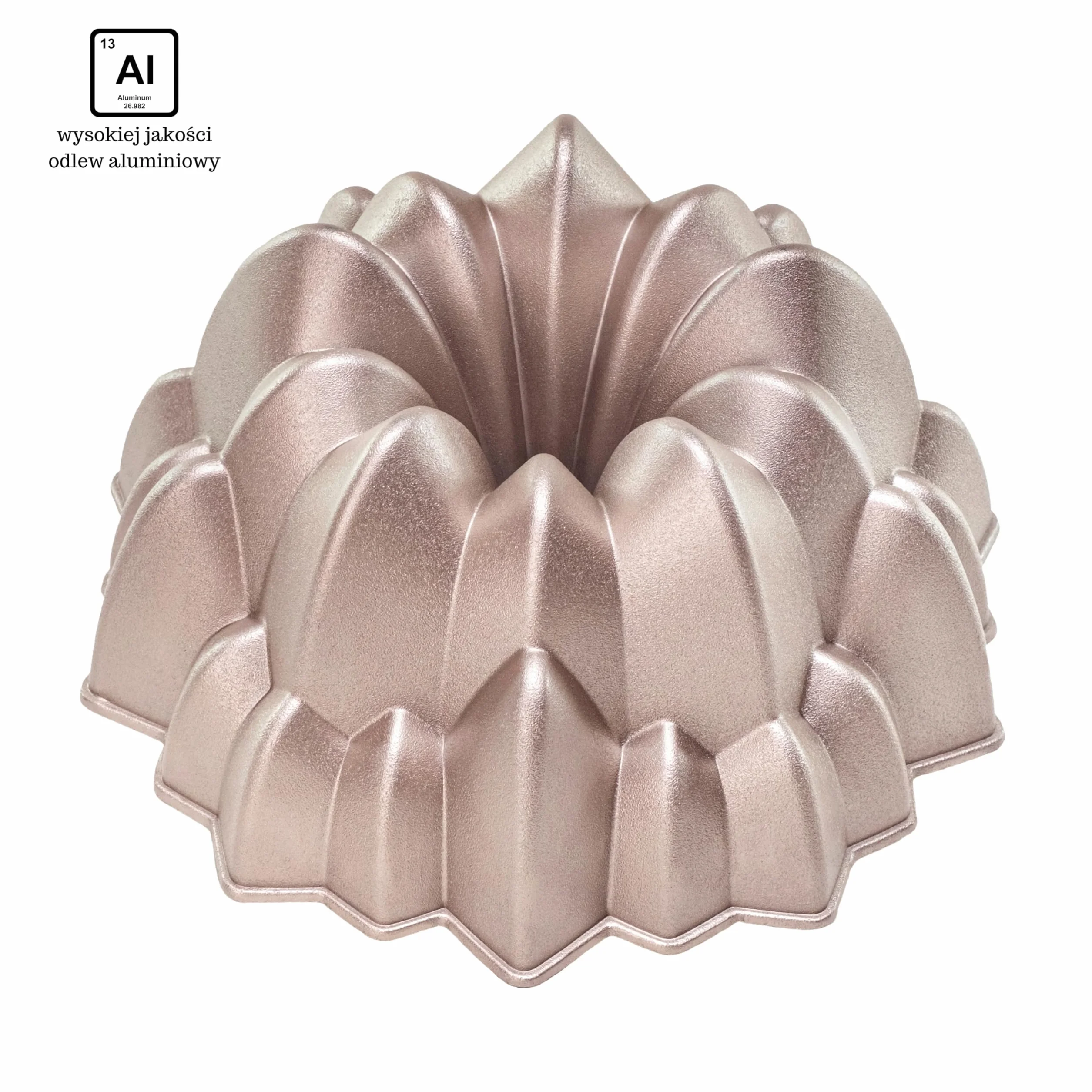 Erreke Forma na Ciasto, Równomierne Pieczenie, Podwójna Nieprzywierająca Powłoka, Bardzo Trwałe Odlewane Aluminium, Tortownica do Ciasta, Średnica 24 cm, Pojemność 2.0 litra, Kaskada