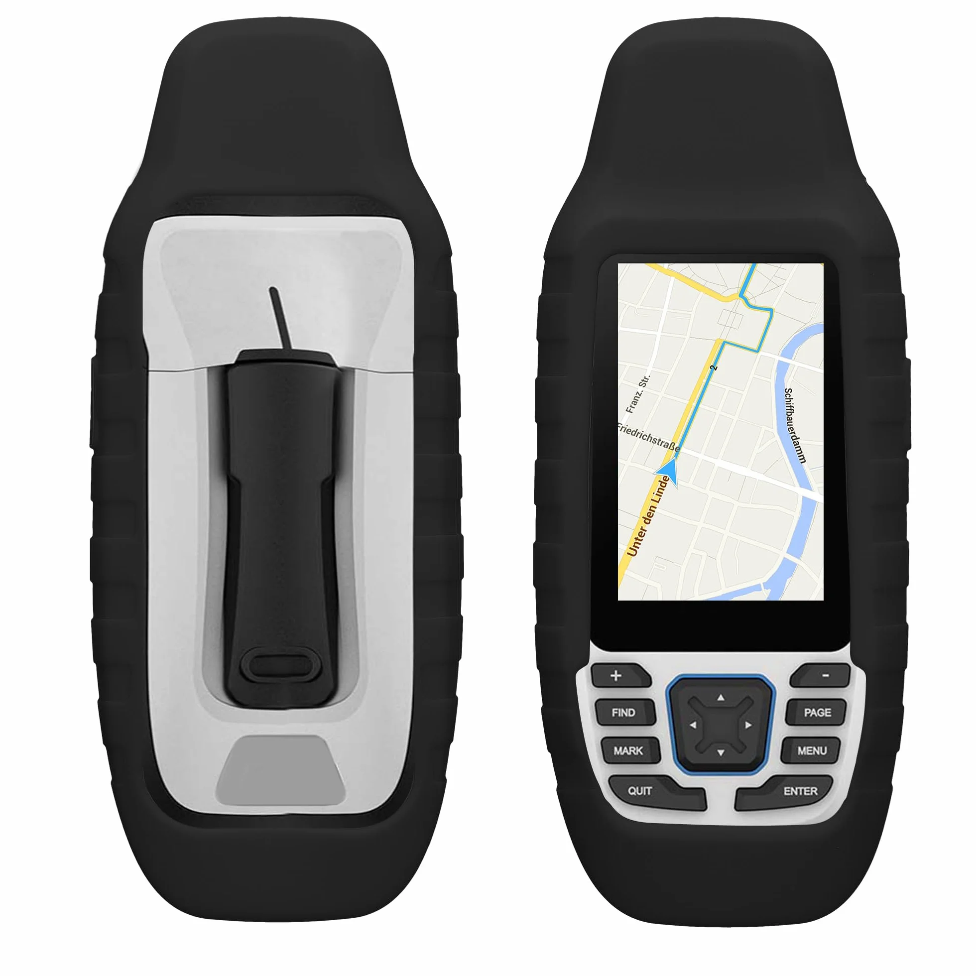 kwmobile Etui kompatybilne z Garmin GPSMAP 79S / GPSMAP 79SC - etui ochronne do urządzenia ręcznego GPS w kolorze czarnym
