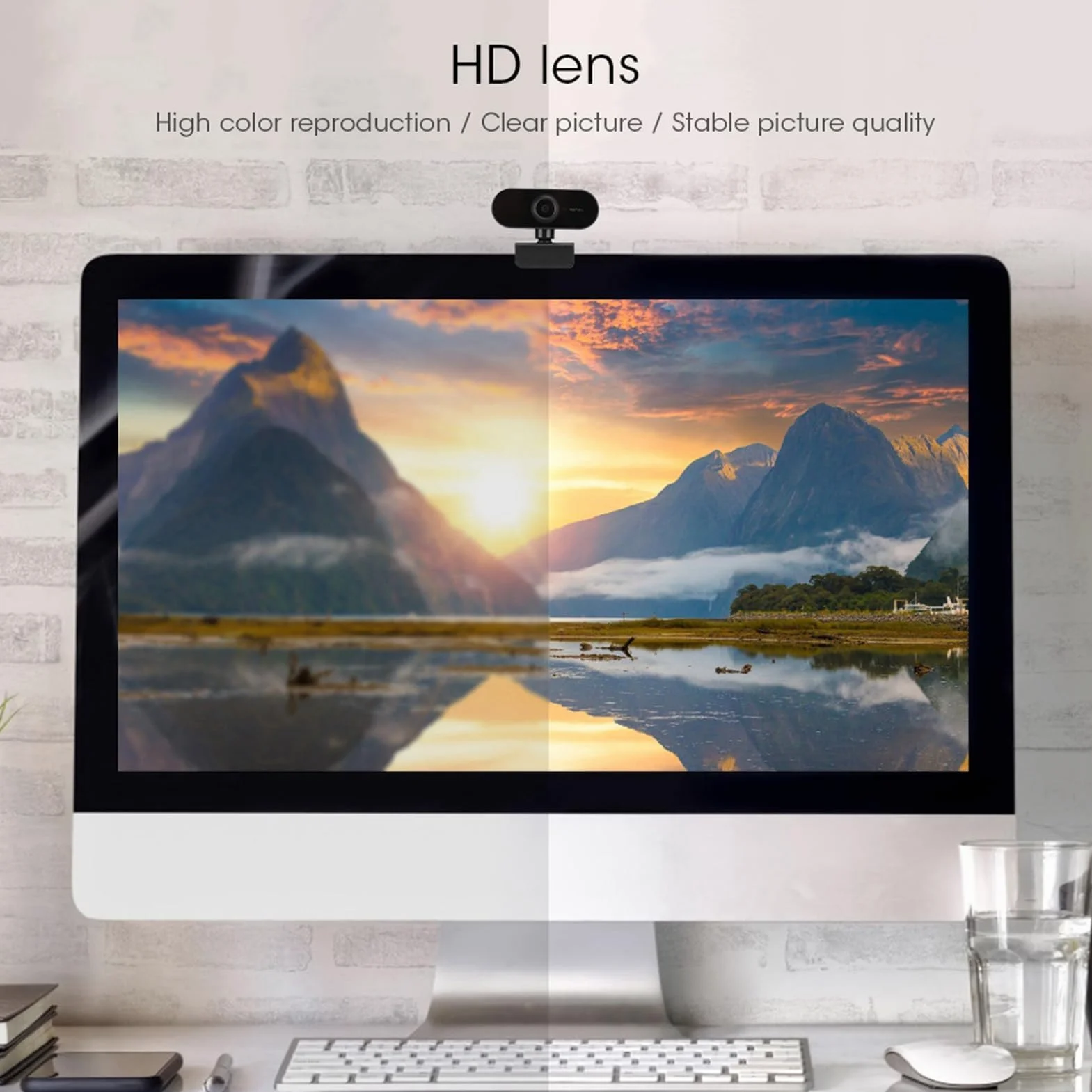Kamera internetowa o wysokiej rozdzielczości HD 1920x1080 z wbudowanym mikrofonem, przenośna kamera internetowa ze sterownikiem USB 2.0 do komputerów i laptopów, obrotowa kamera internetowa o 360 ° do transmisji na żywo (czarna)