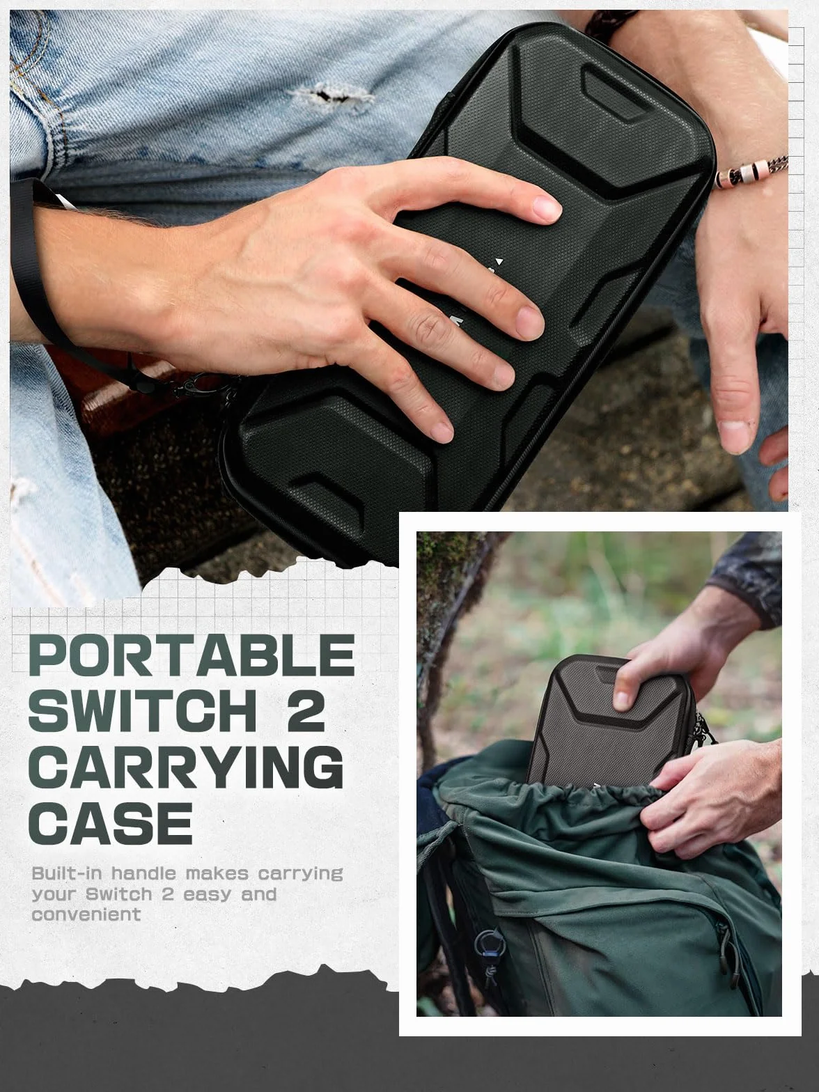 Mumba Carrying Case for Nintendo Switch 2 2025, Plus Version Portable Protective Travel Handbag Pouch Large Capacity Black