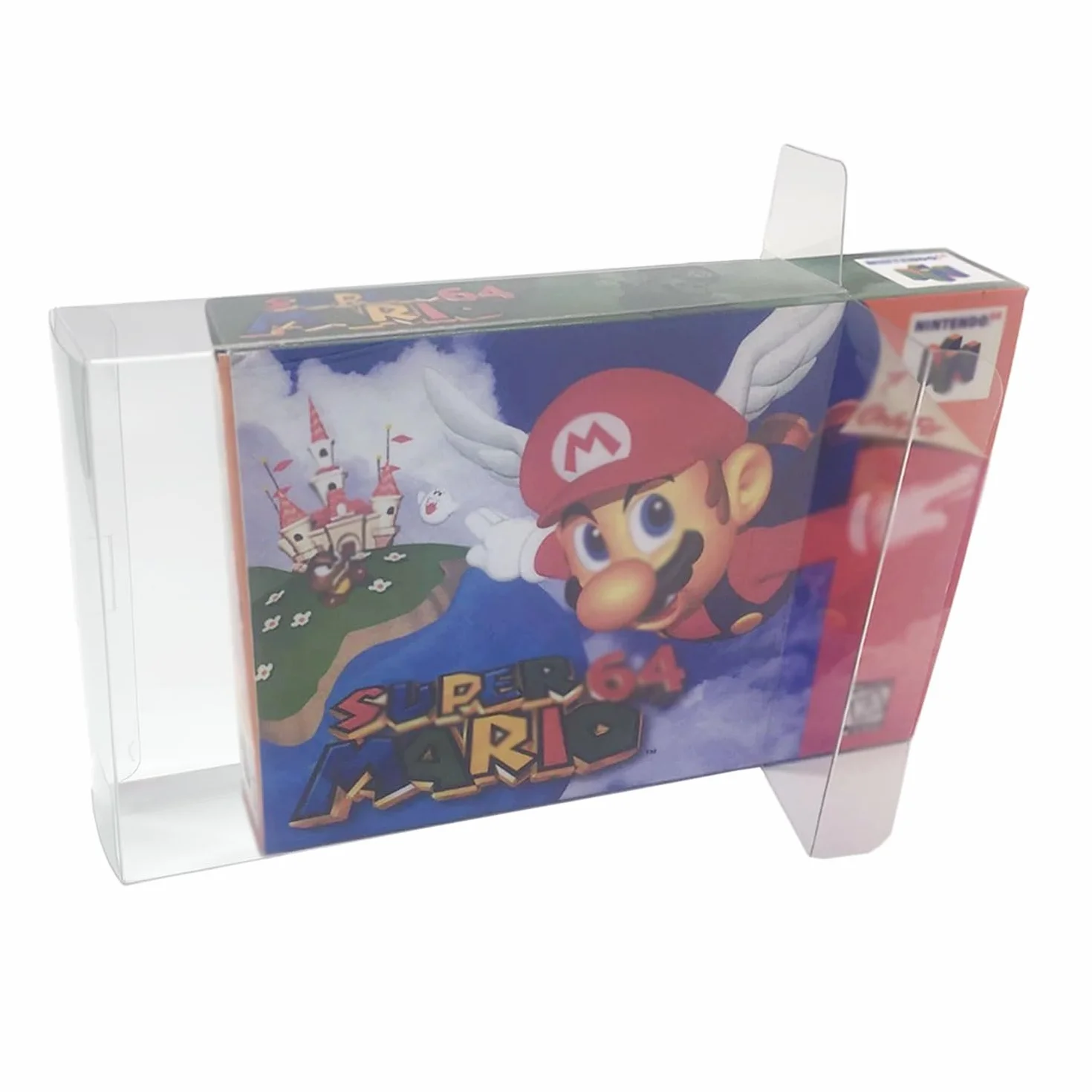 TRIPHKAR 10 Sztuk Przezroczystego Etui Pudełko z Grami Kaseta Osłona Ochronnego na SNES N64 Games