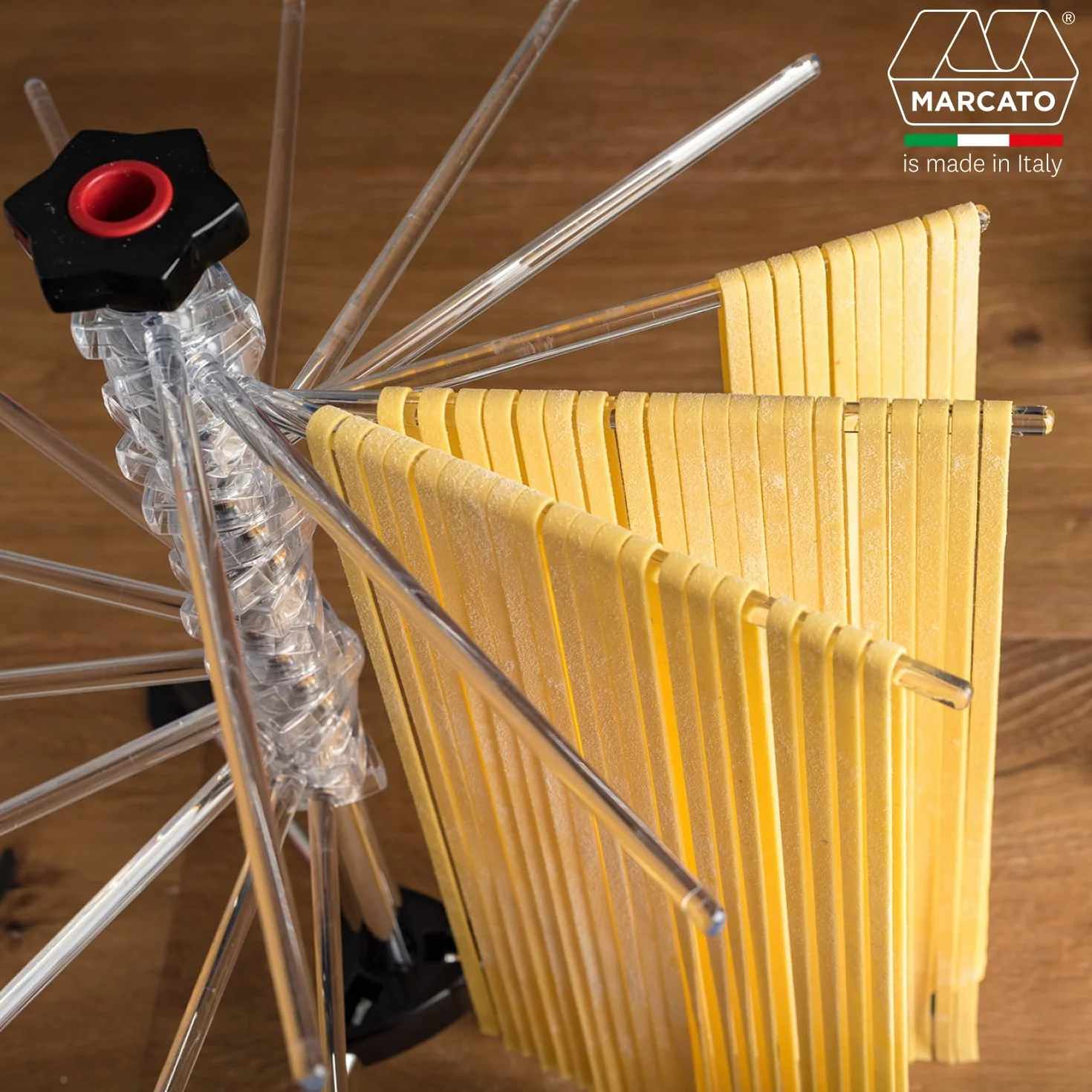 Marcato TP-NOWA Tacapasta suszarka do ciasta, z tworzywa sztucznego, przezroczysta
