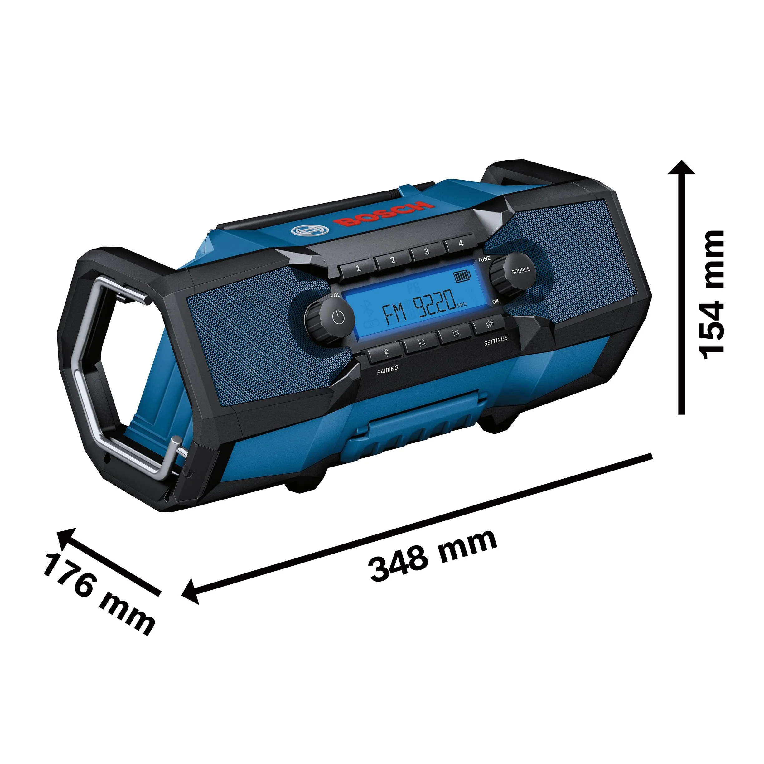 Bosch PRO 18V System Akumulatorowe radio budowlane GPB18V-3C (utan batteri)