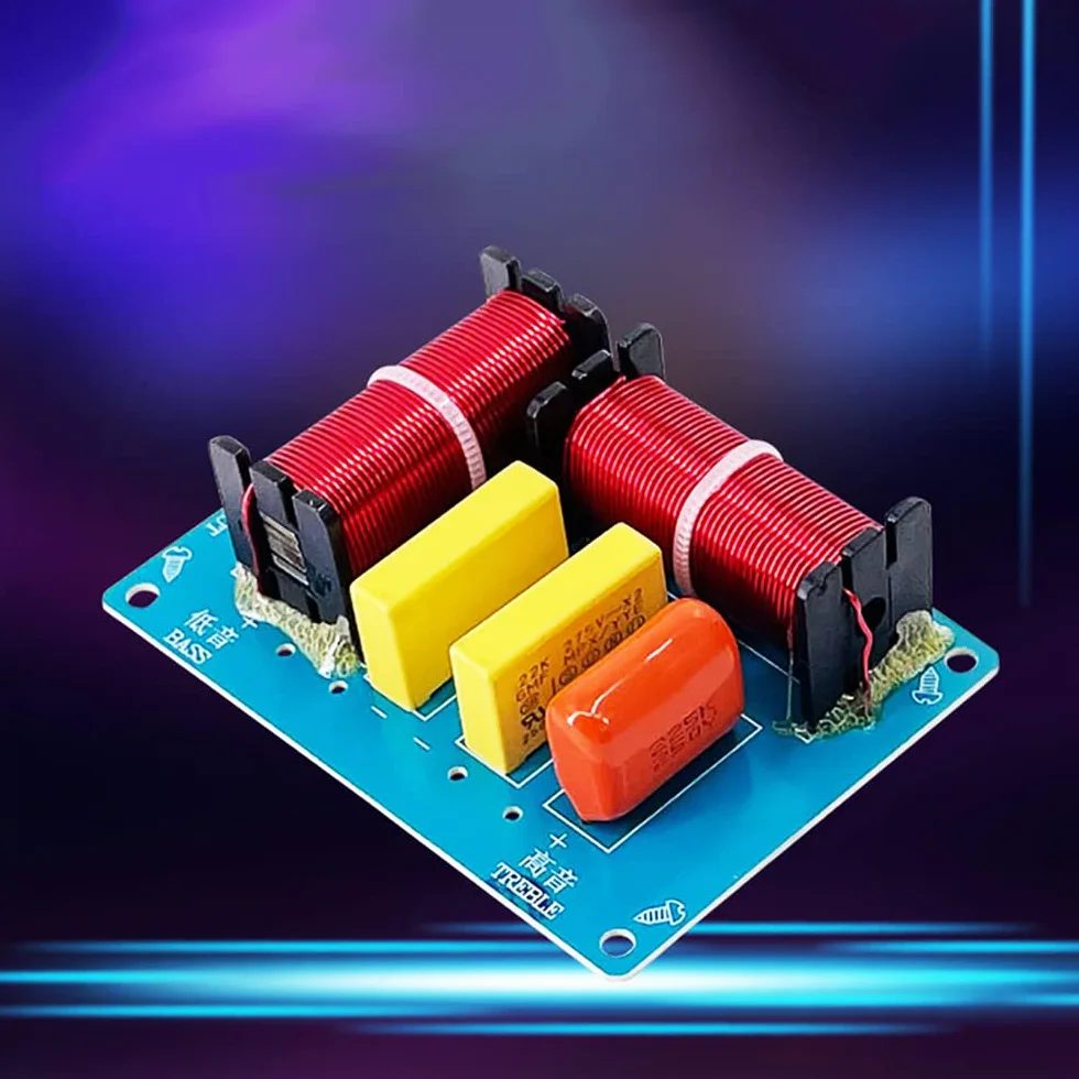 2 szt. 180 W głośnik crossover 2-drożny zwrotnica zwrotnica o wysokiej i niskiej częstotliwości 2900 Hz do głośników półkowych HI-FI, głośników centralnych, głośników surround