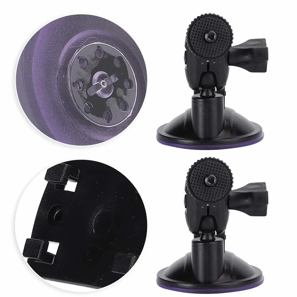 Uchwyt samochodowy GPS, regulowany w zakresie 360 ​​stopni HD-H3041 65 mm 2-częściowy samochodowy nawigator GPS Rejestrator jazdy Uchwyt z przyssawką próżniową Mocowanie kamery na przednią szybę samochodu