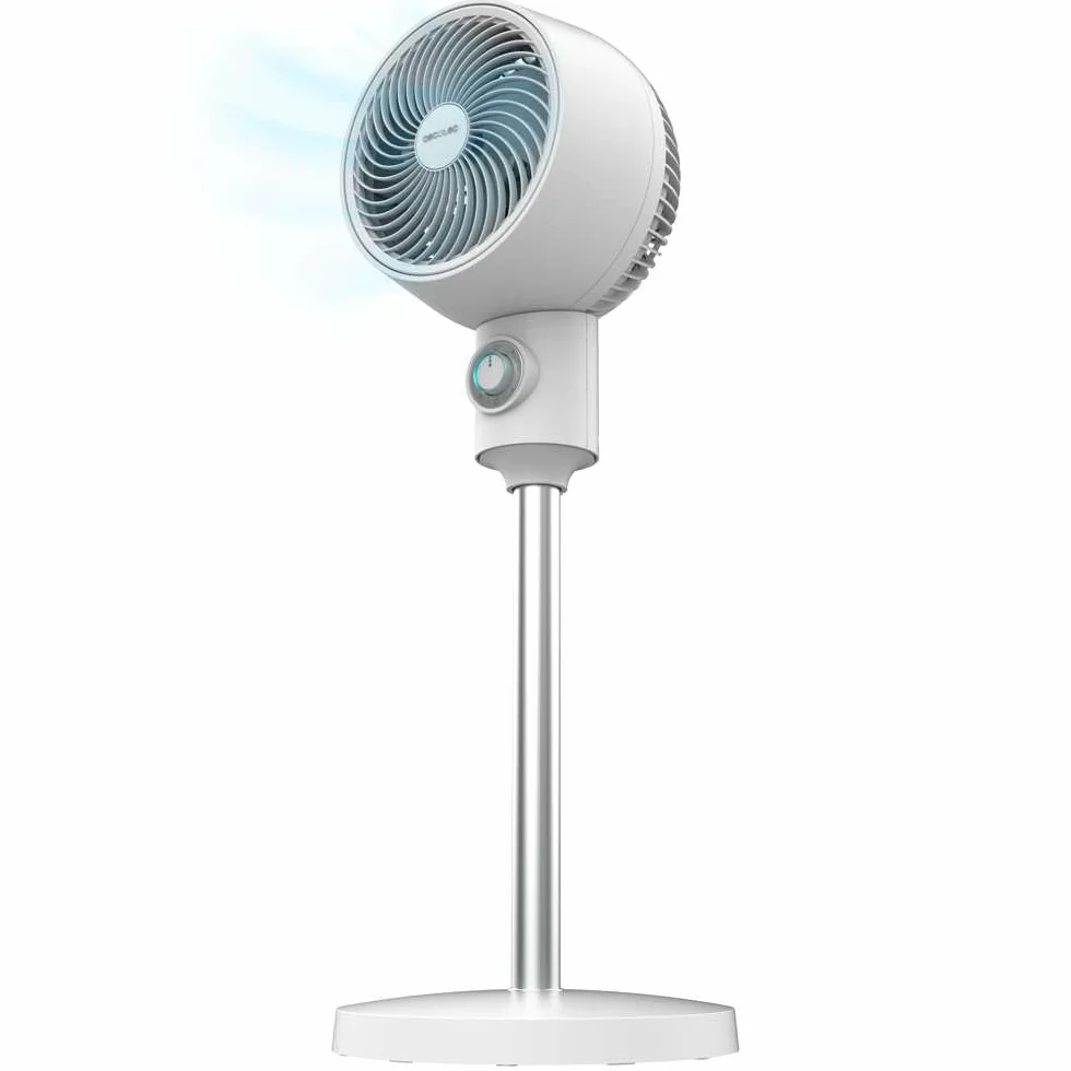 Cecotec Wentylator stojący EnergySilence 1000 Cyclone Smart z pilotem zdalnego sterowania. 60W, średnica 9", automatyczna oscylacja, timer 7h, sterowanie dotykowe