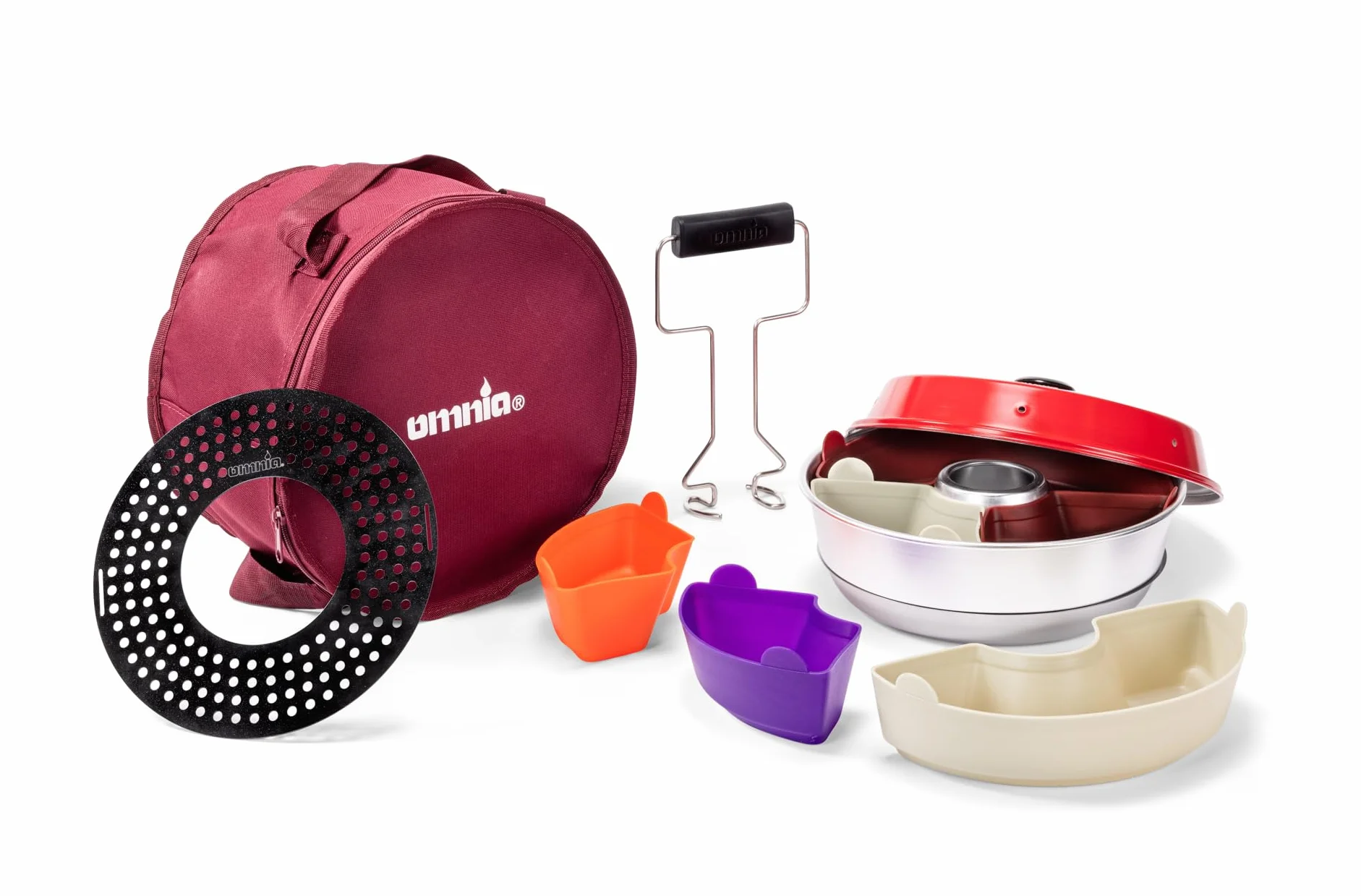 Omnia KIT 2 Piekarnik do płyty kuchennej formy silikonowe 6 sztuk