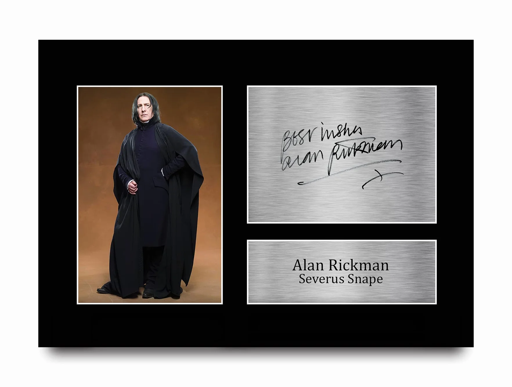 A4 Alan Rickman Severus Snape Harry Potter prezent podpisany autografem