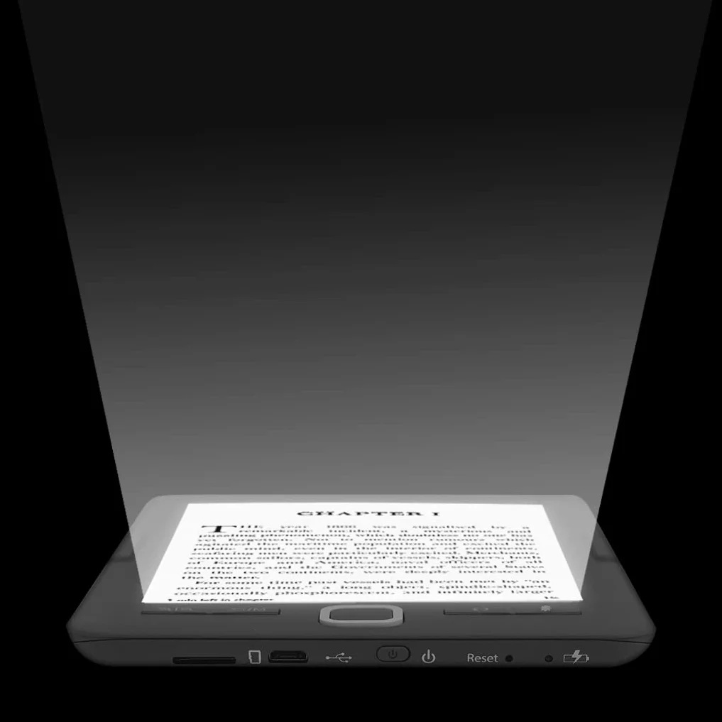 Woxter Scriba 195 Paperlight Black - eBook Reader 6 cali (1024 x 758, e-Ink Pearl, podświetlany wyświetlacz, EPUB, PDF, Micro SD, posiada ponad 4000 książek, tekstura naklejki) kolor czarny