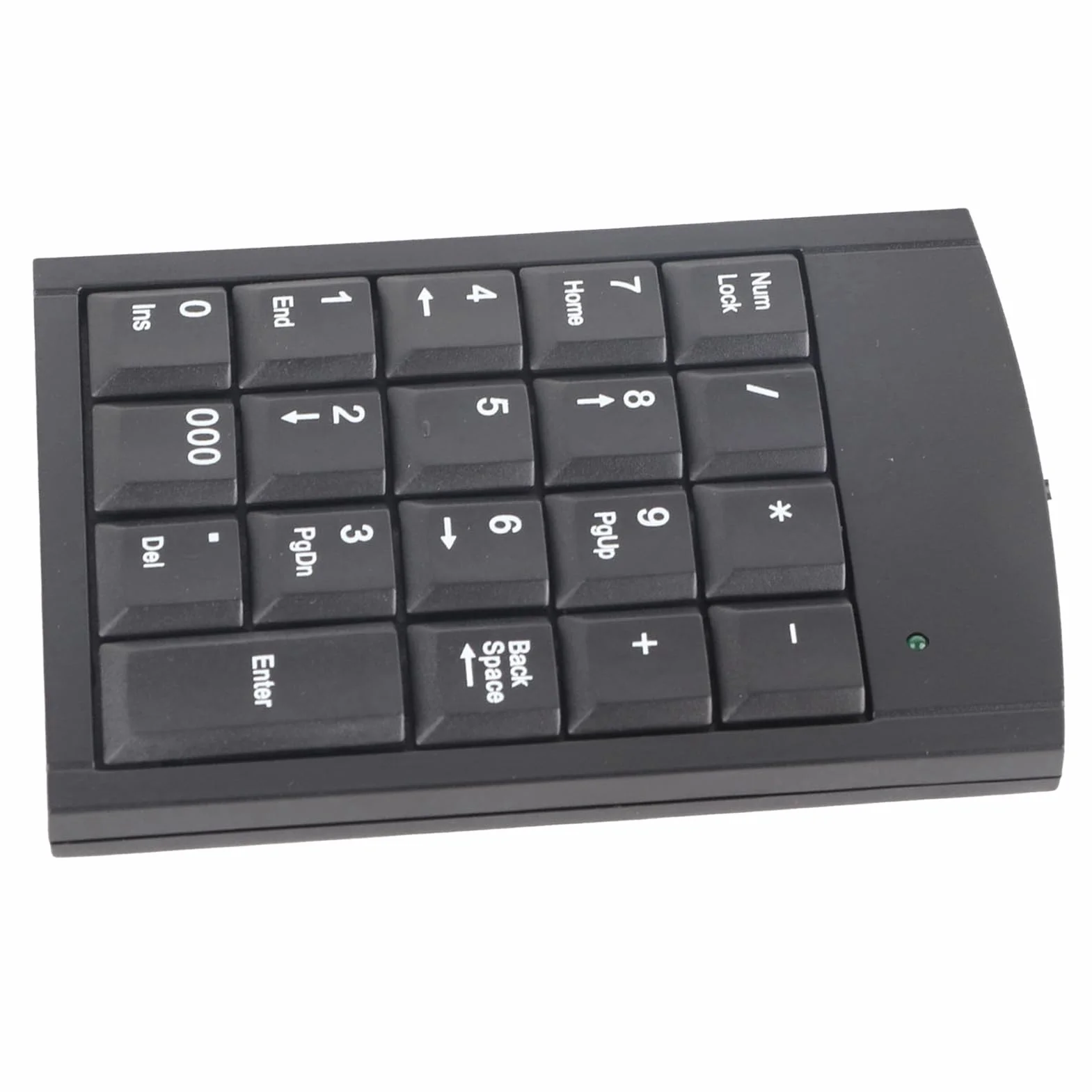 Yoidesu Klawiatura Numeryczna USB Wodoodporna Przenośna Wąska Mini Klawiatura do Laptopa Numer Zewnętrzny Skróty