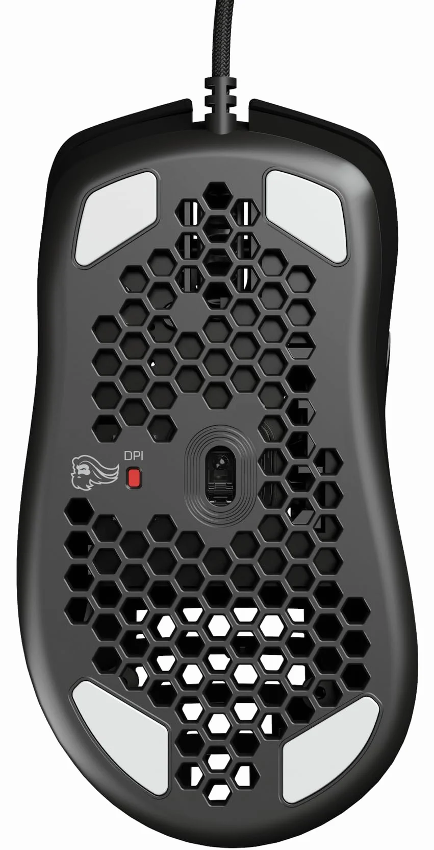 Glorious Gaming Model D- Mysz Przewodowa Superlekka 61g Plaster Miodu RGB Pixart 3360 Przełączniki Omron Ślizgacze PTFE Połyskująca Czerń