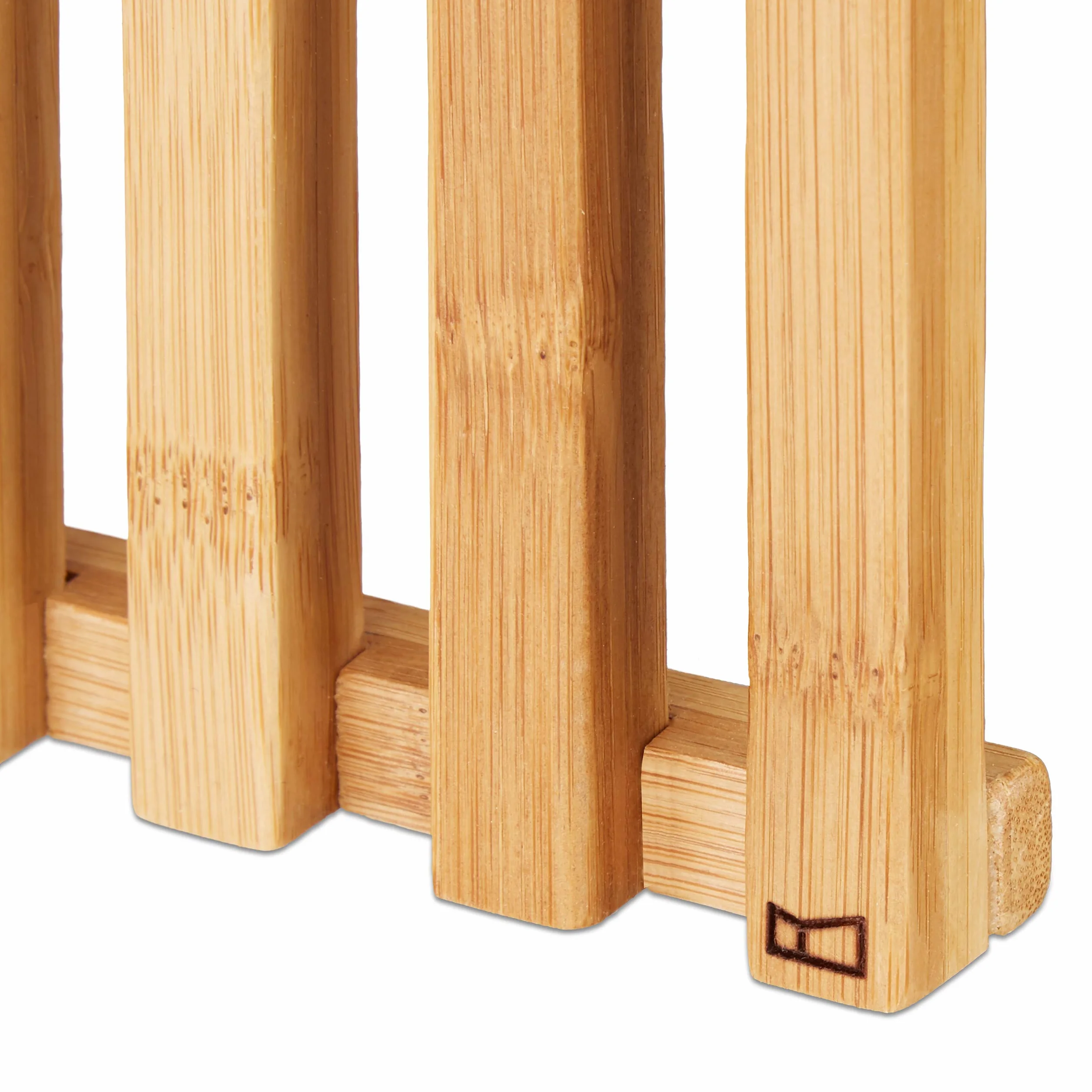 Hocker z bambusa z miejscem na przechowywanie, design, schmalny, idealny do garderoby, siedzisko, holzhocker, naturalny