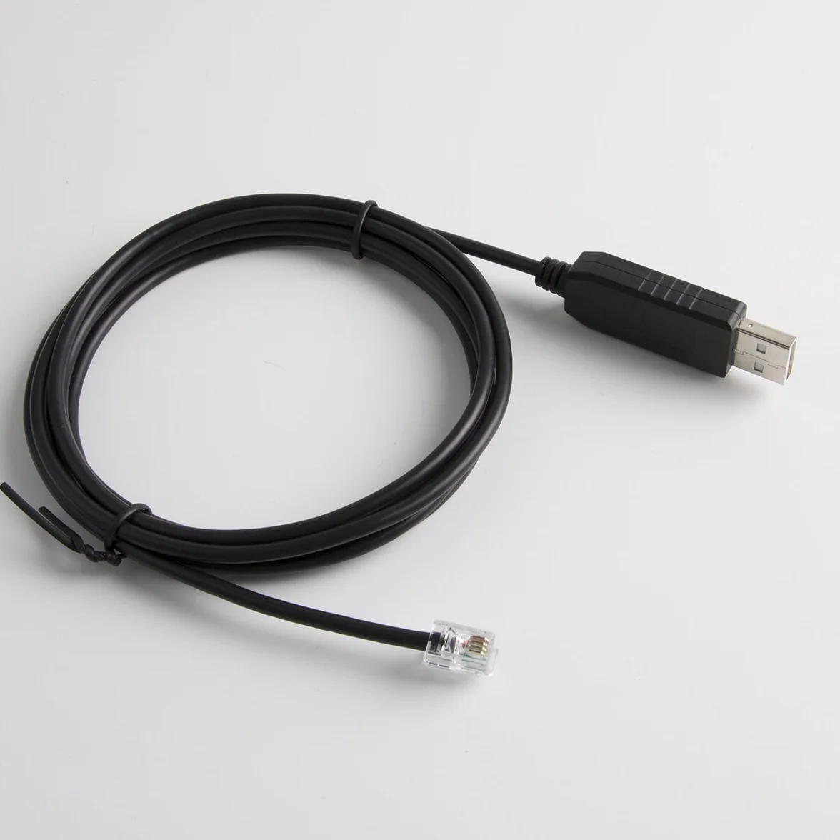 Kabel sterujący teleskopem Ioptron USB RS232 RJ9 do Equatorial Upgrade Console Cable Coding Line Ieq30pro (długość: 3 m)