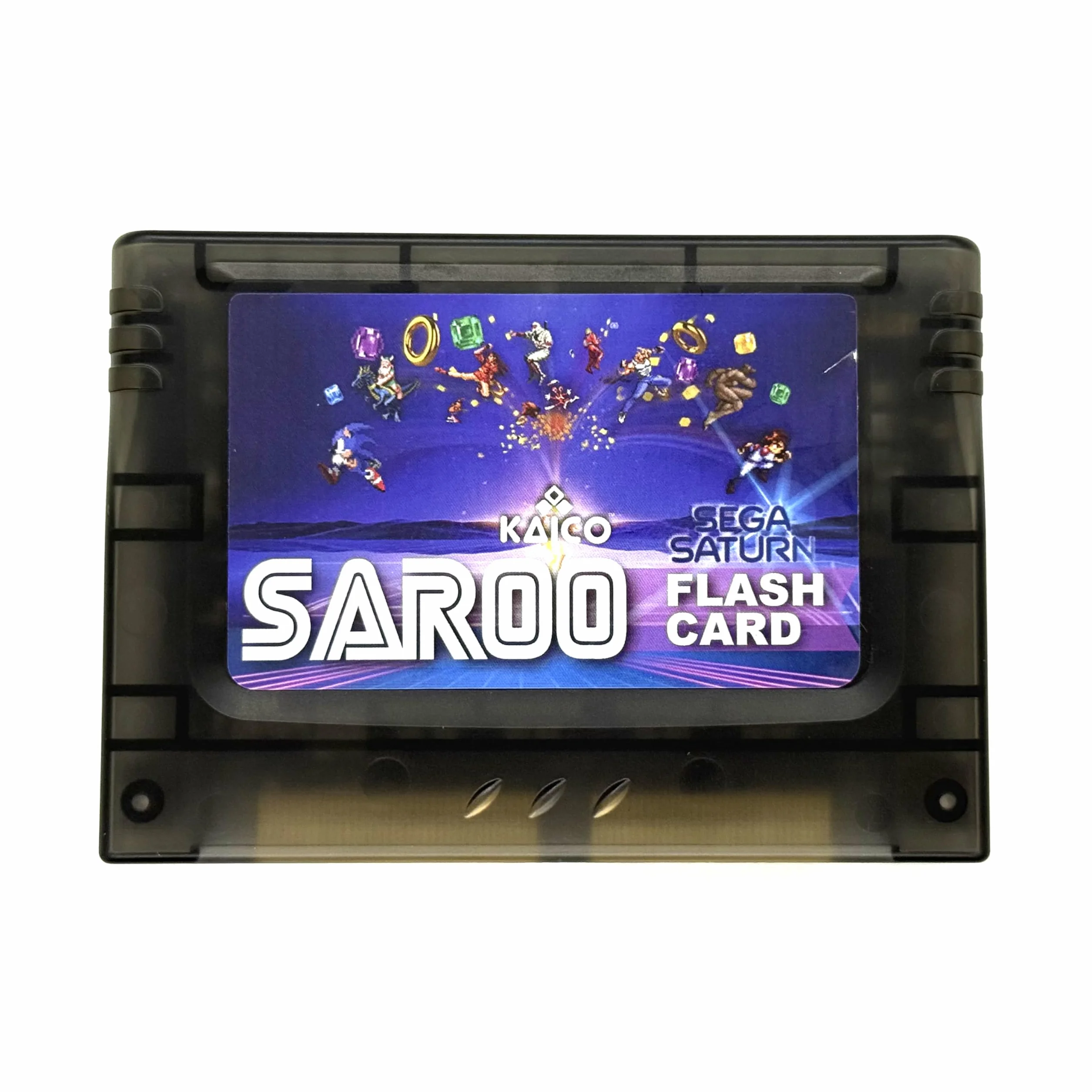 Kaico Sega Saturn Saroo Flash Cart - wszystko w jednym wkładzie - wbudowany Saturn Pseudo Kai - w zestawie z oficjalną kartą pamięci 8 GB Micro SD - dysk flash Sega Saturn Saroo v1.3