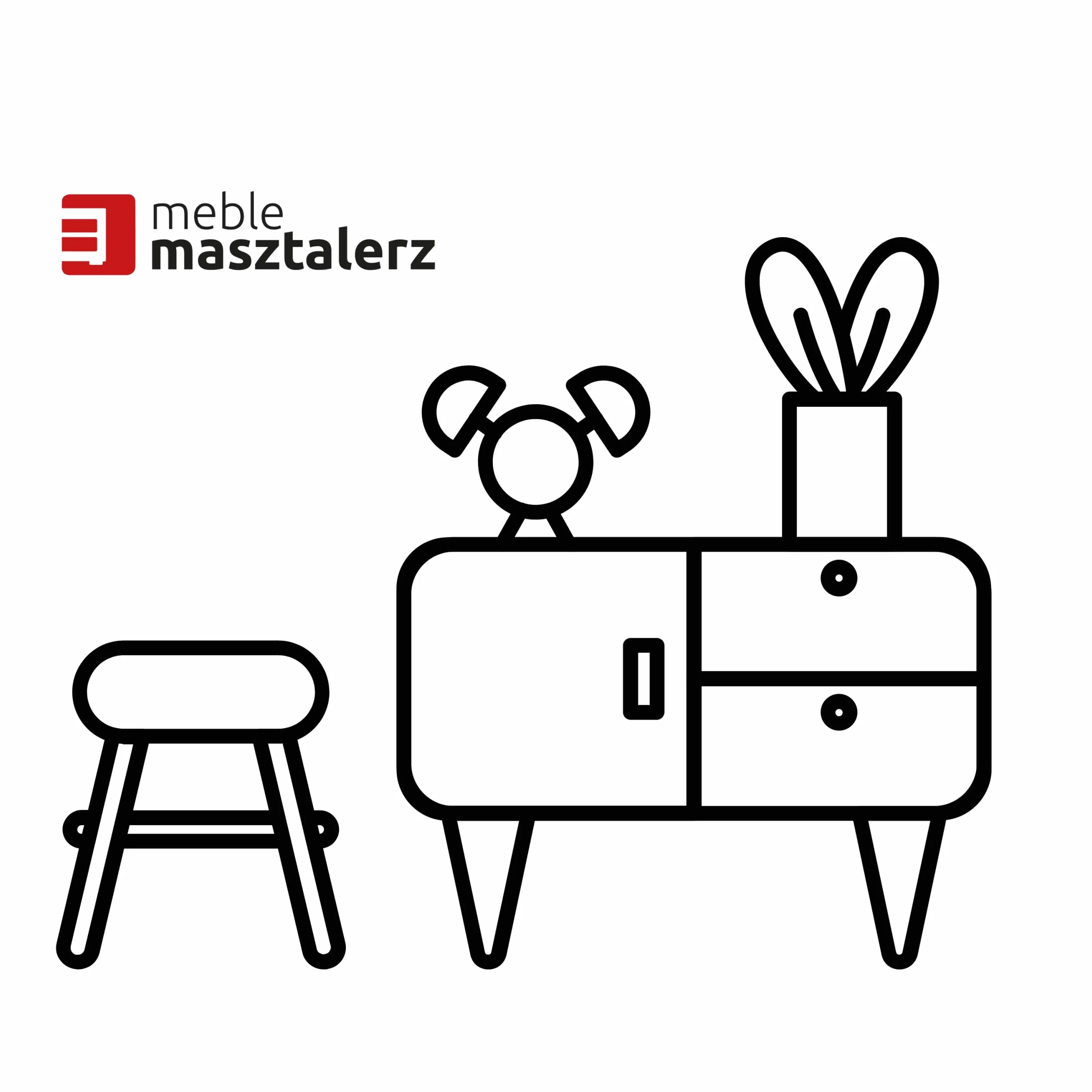 meble masztalerz Komoda Biała 70 cm Matowa z 4 szufladami - 70x102x39 cm - Komoda do salonu, sypialni - Szafka z szufladami - Komoda z szufladami