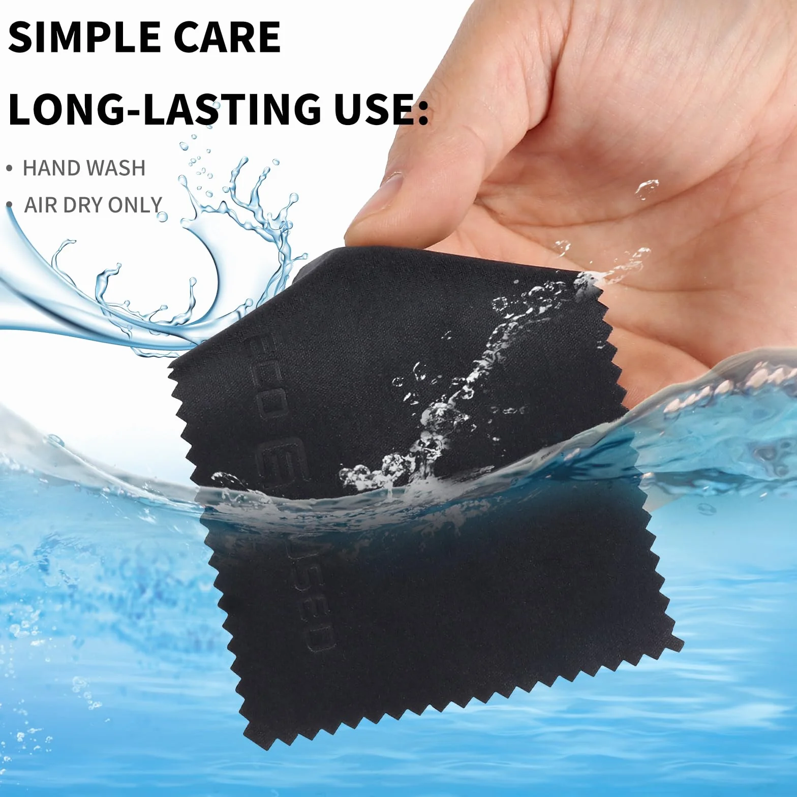 ECO-FUSED Ściereczki do czyszczenia z mikrofibry – 50 sztuk – (14 x 7,6 cm) do czyszczenia okularów, okularów, soczewek aparatu, iPada, tabletów, telefonów, smartfonów, laptopów, ekranów LCD i innych