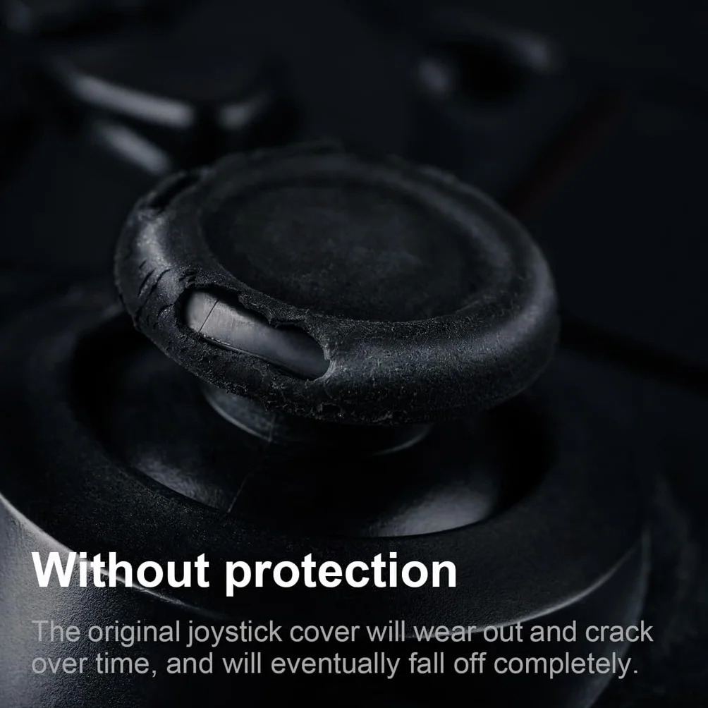 Czaszka & Co. Zestaw uchwytów na kciuk, nasadka joysticka, analogowa nasadka na kij do kontrolera Nintendo Switch Pro & PS5 / PS4 / Slim/Kontroler Pro - Galaktyczny fioletowy, 3 pary (6 sztuk)