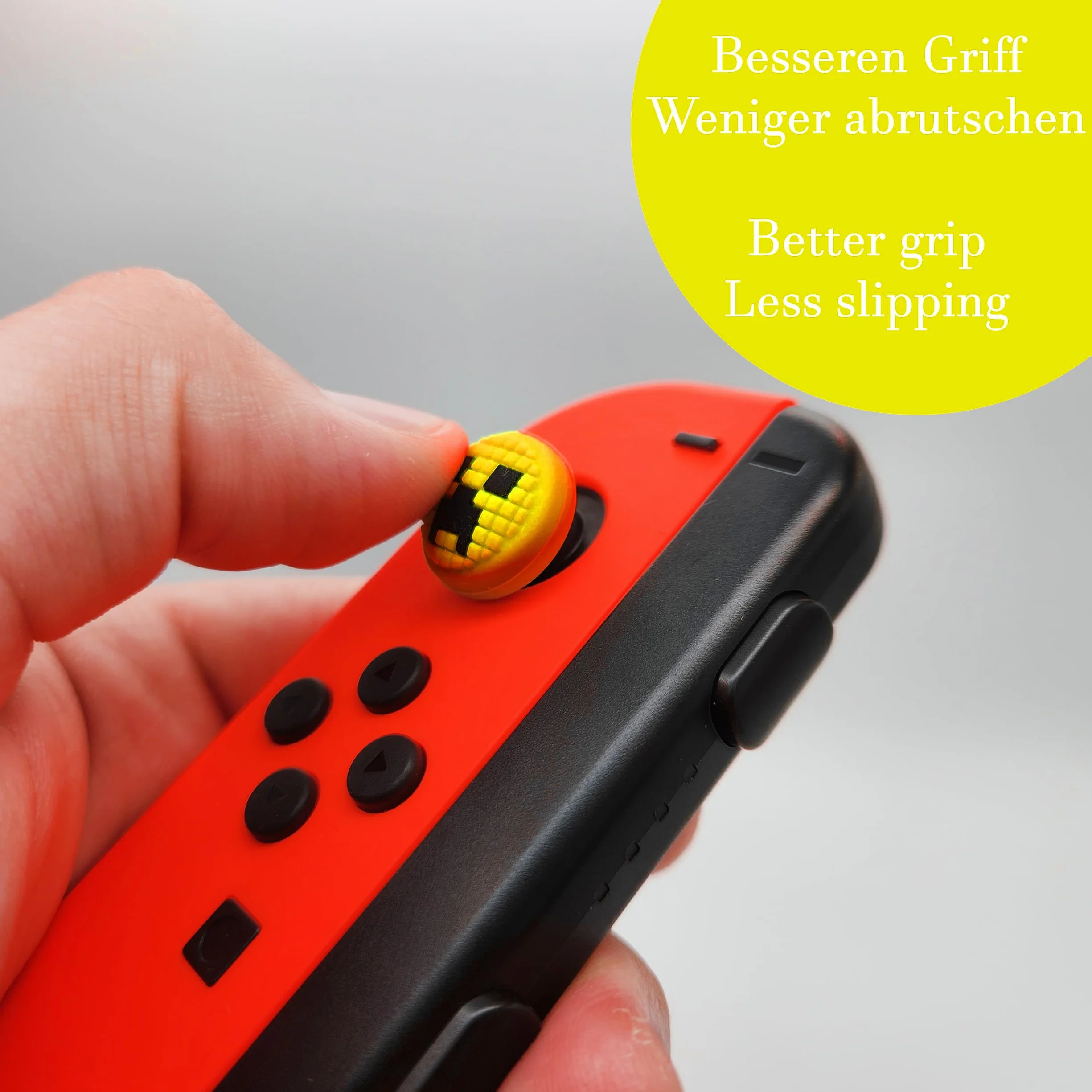 MatoSan® 4X Silikonowe nakładki na thumbsticki – Kompatybilne z Switch, Steam Deck i przenośnymi kontrolerami – Ochrona i uchwyt joysticka – Kolorowe nakładki na sticki (Różowy)