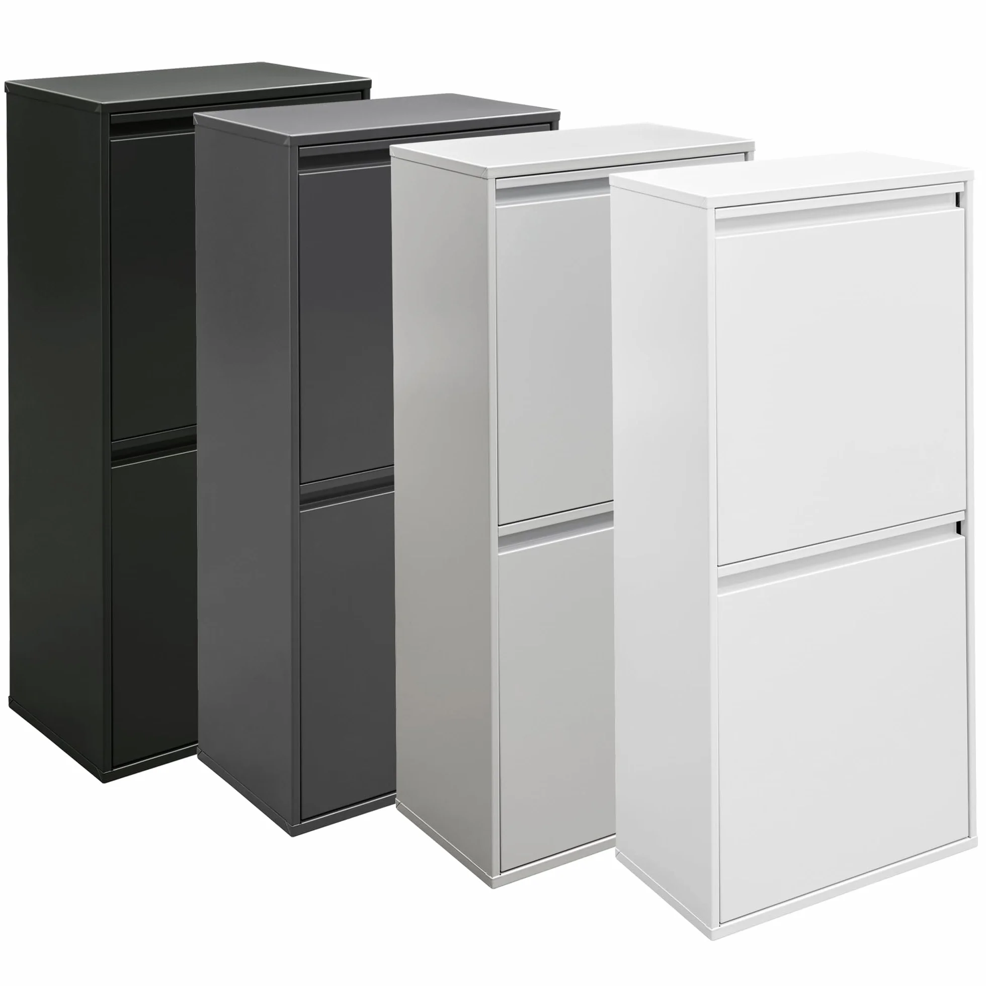 Arregui Basic CR401-B2 Kosz na śmieci 2 x 23 l (46 l) do recyklingu biały
