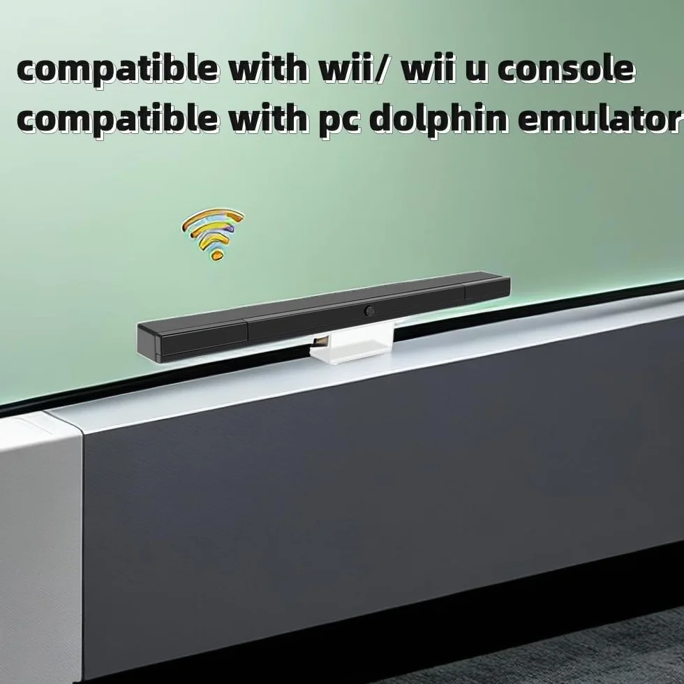 obqo Bezprzewodowy pasek czujnika podczerwieni do emulatora delfinów do Wii/Wii U/PC