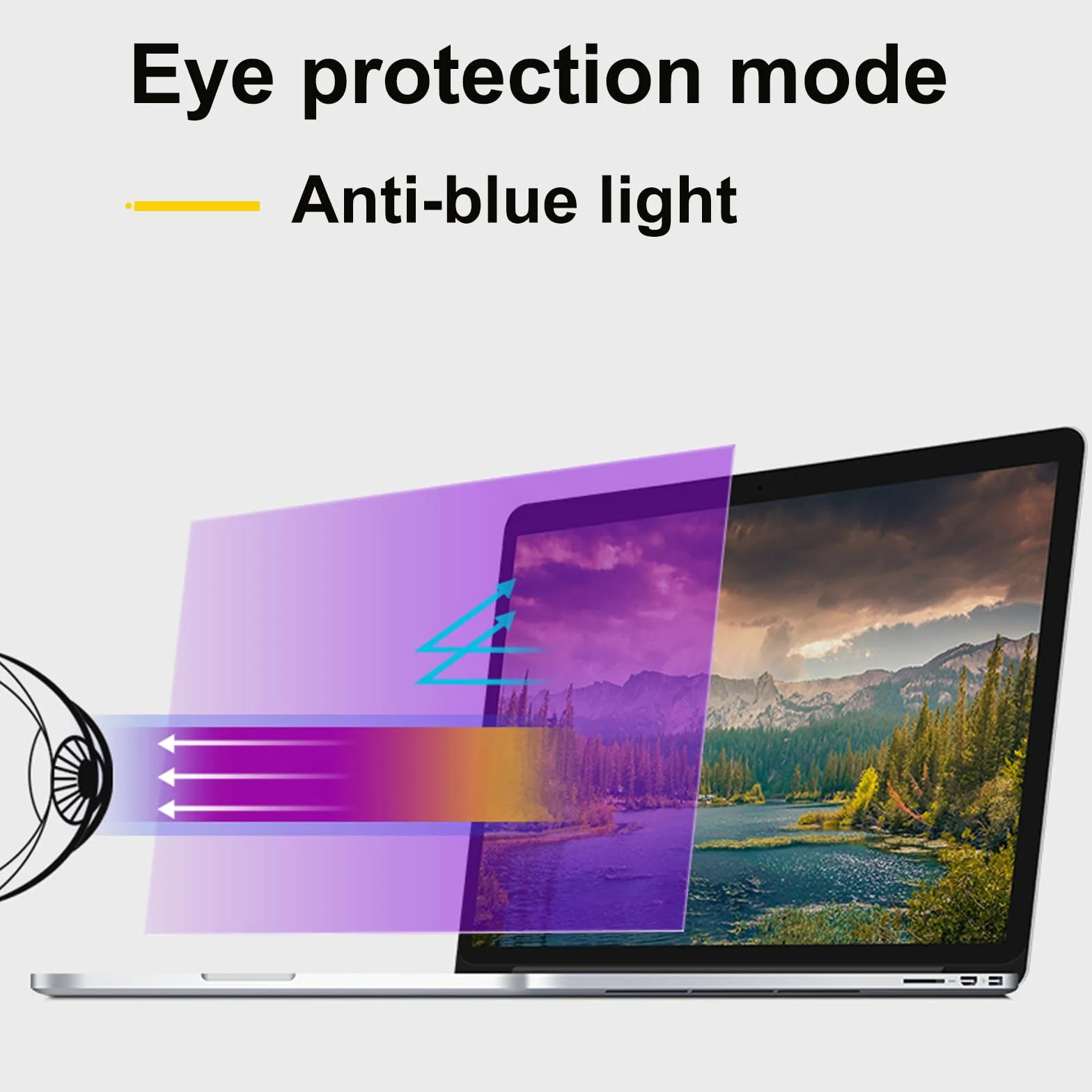 Magnetyczny filtr prywatyzujący do MacBook Pro 13 cali, folia prywatyzująca, Anti-Blue Light Privacy, zdejmowany, niebieskie światło do Mac Pro 13" (2016-2022)