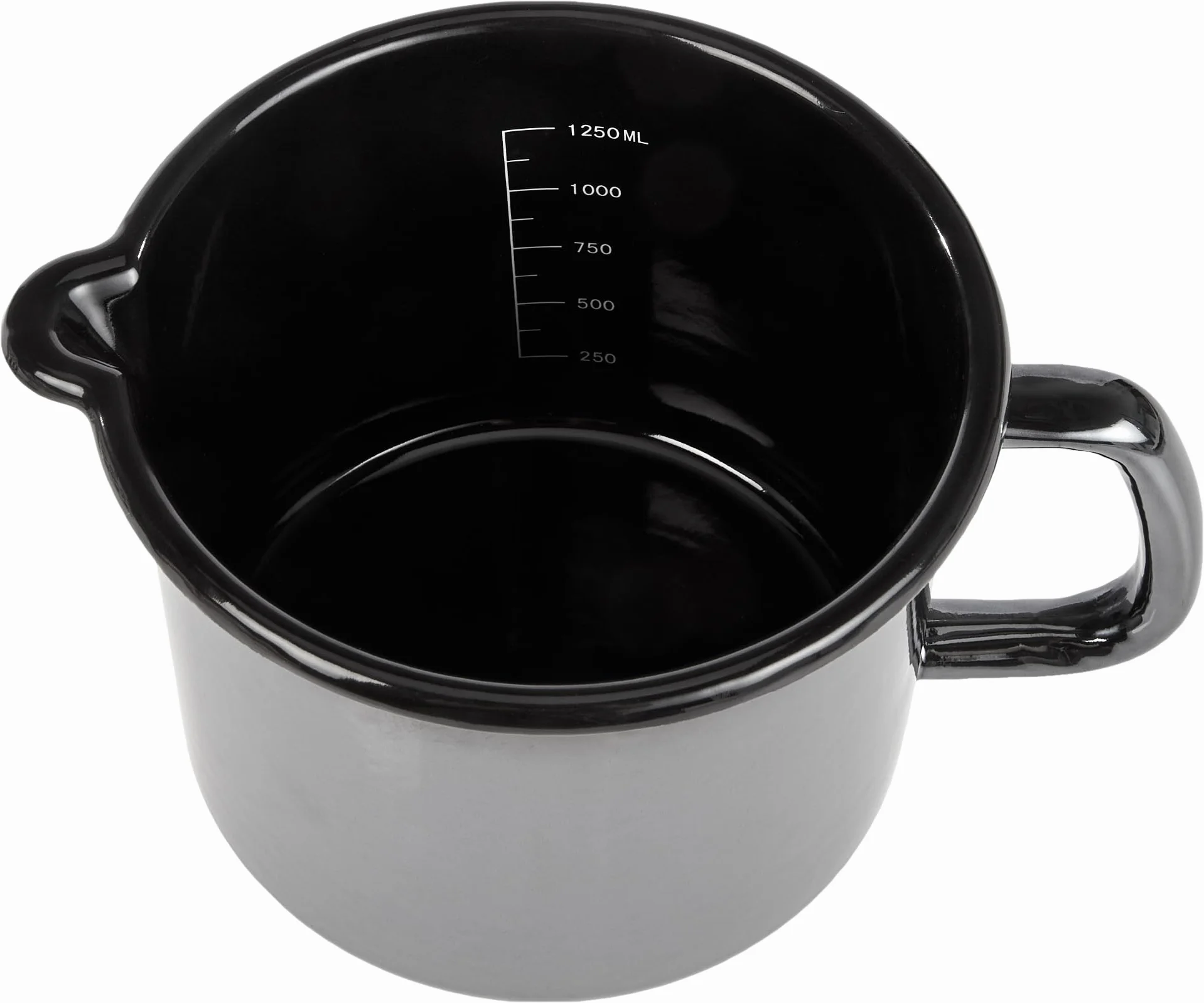 Garnek emaliowany do mleka Profi-Black-Star 14 cm czarny GSW 255141