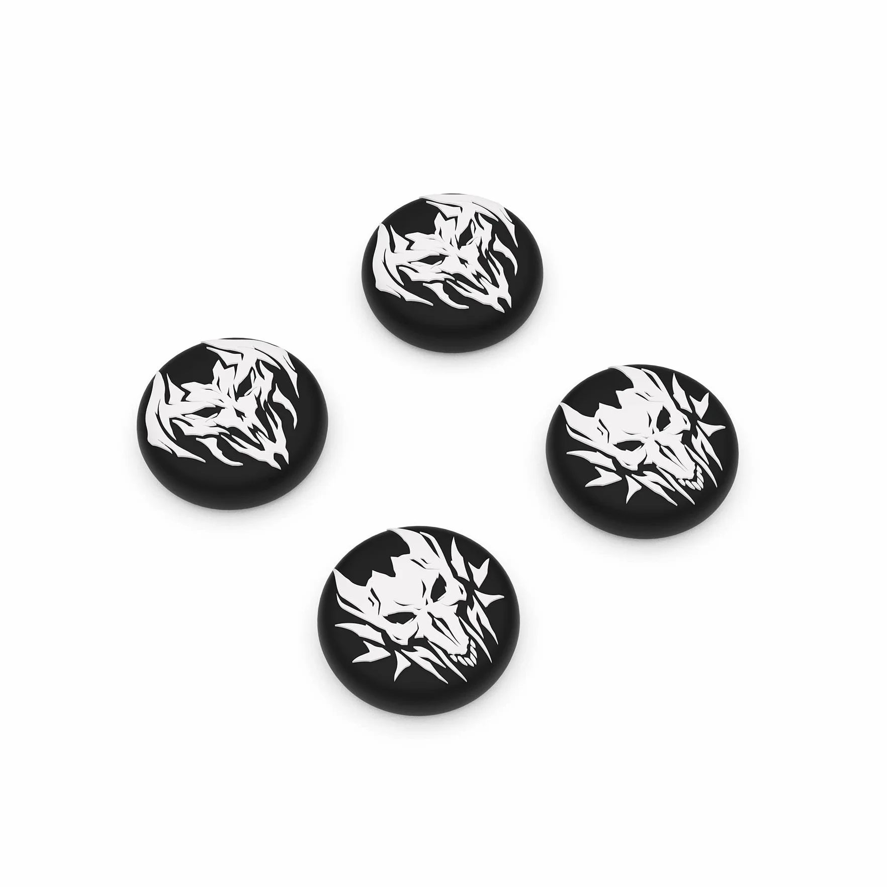 PlayVital 4PCS Thumb Grip Caps do ps5 Controller Nakładki na kciuk do ps4,Analogowa Osłona Sztyftu kompatybilny z Xbox Series X/S,Uchwytami na Kciuki do Switch Pro-Demony Licha