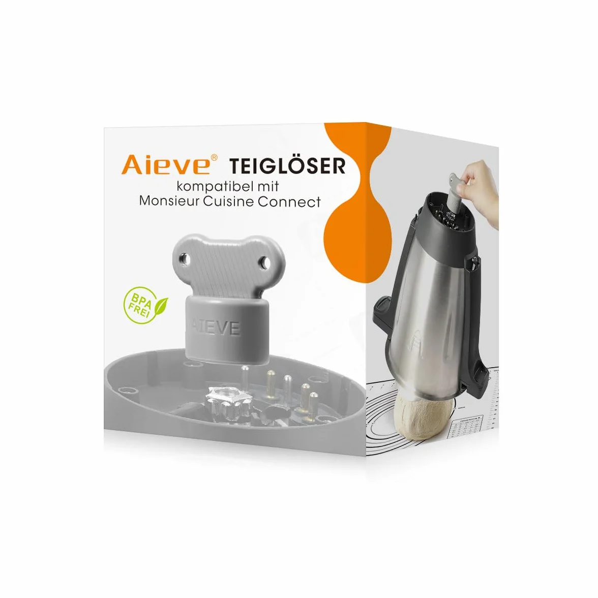 AIEVE Narzędzie do wyjmowania ciasta, kompatybilne z robotami kuchennymi Monsieur Cuisine Smart/Connect/Connect Trend – praktyczne akcesorium ułatwiające wyjmowanie ciasta