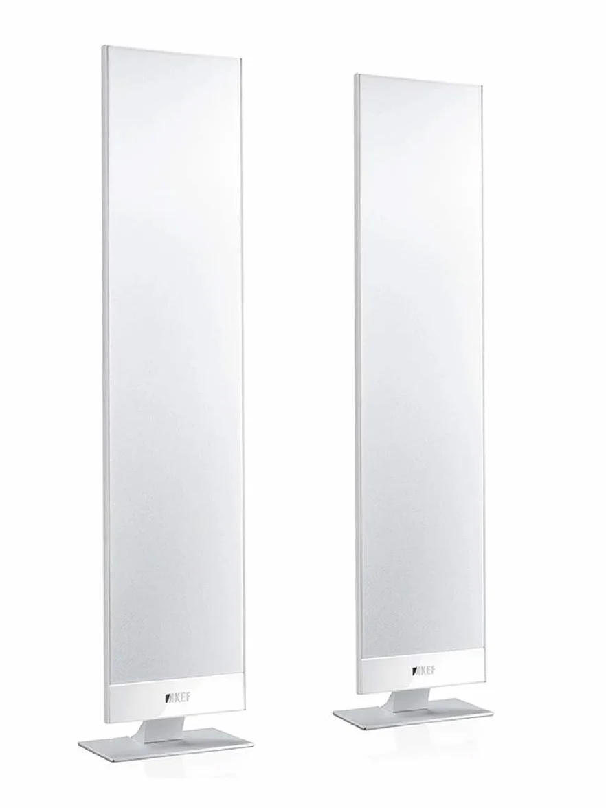 KEF T301 głośnik biały para | ultra płaski | głębokość 3,5 cm |10-150 W | HiFi | kino domowe | TV