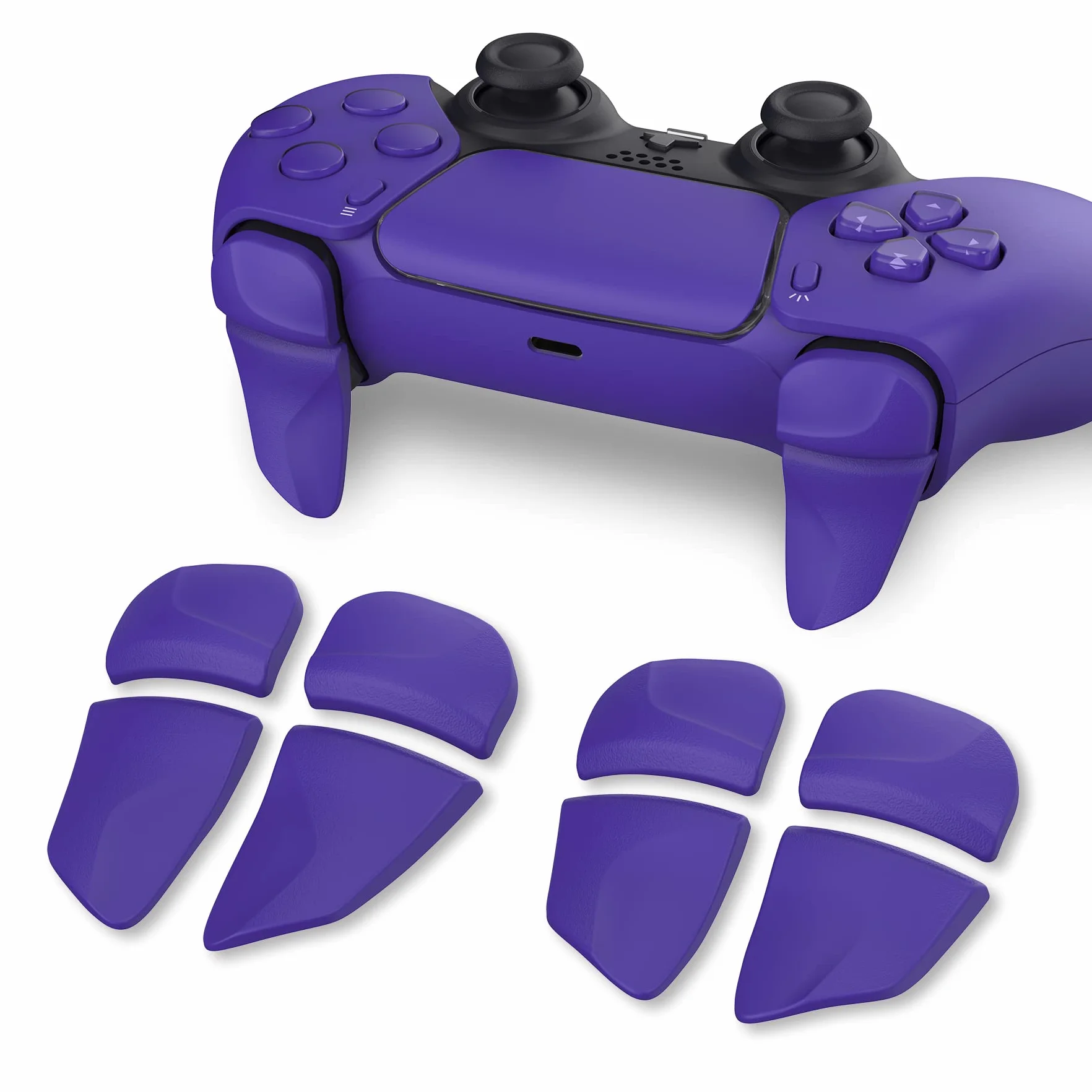 PlayVital BLADE 2 par Przycisk Wyzwalacza do ps5 Kontrolera,Przedłużacze Zderzaka do PS Portal,Przycisków Naramiennych Wyzwalaczy Przedłużających do ps5 Joystick Akcesoria-Galaktyczna Purpura