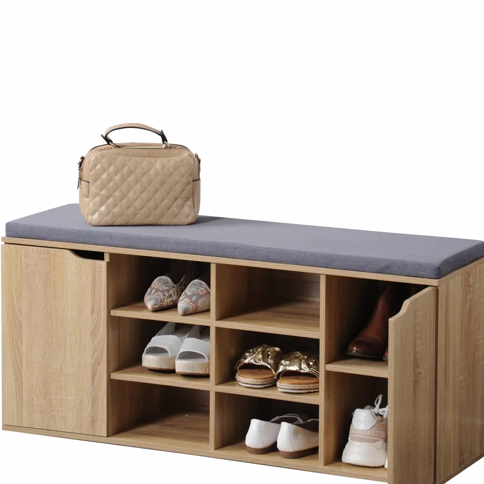 Kesper Szafka na buty z poduszką do siedzenia płyta pilśniowa 103,5x48x29,5 cm naturalny dąb sonoma
