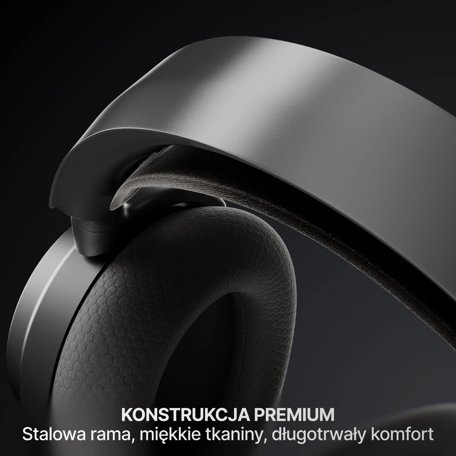 SteelSeries Arctis Nova 7 Wireless Gen 2 do gier, 50H, przetworniki magnetyczne neodymowe, 2,4 GHz/Bluetooth, PC, PS5, Switch, mobile