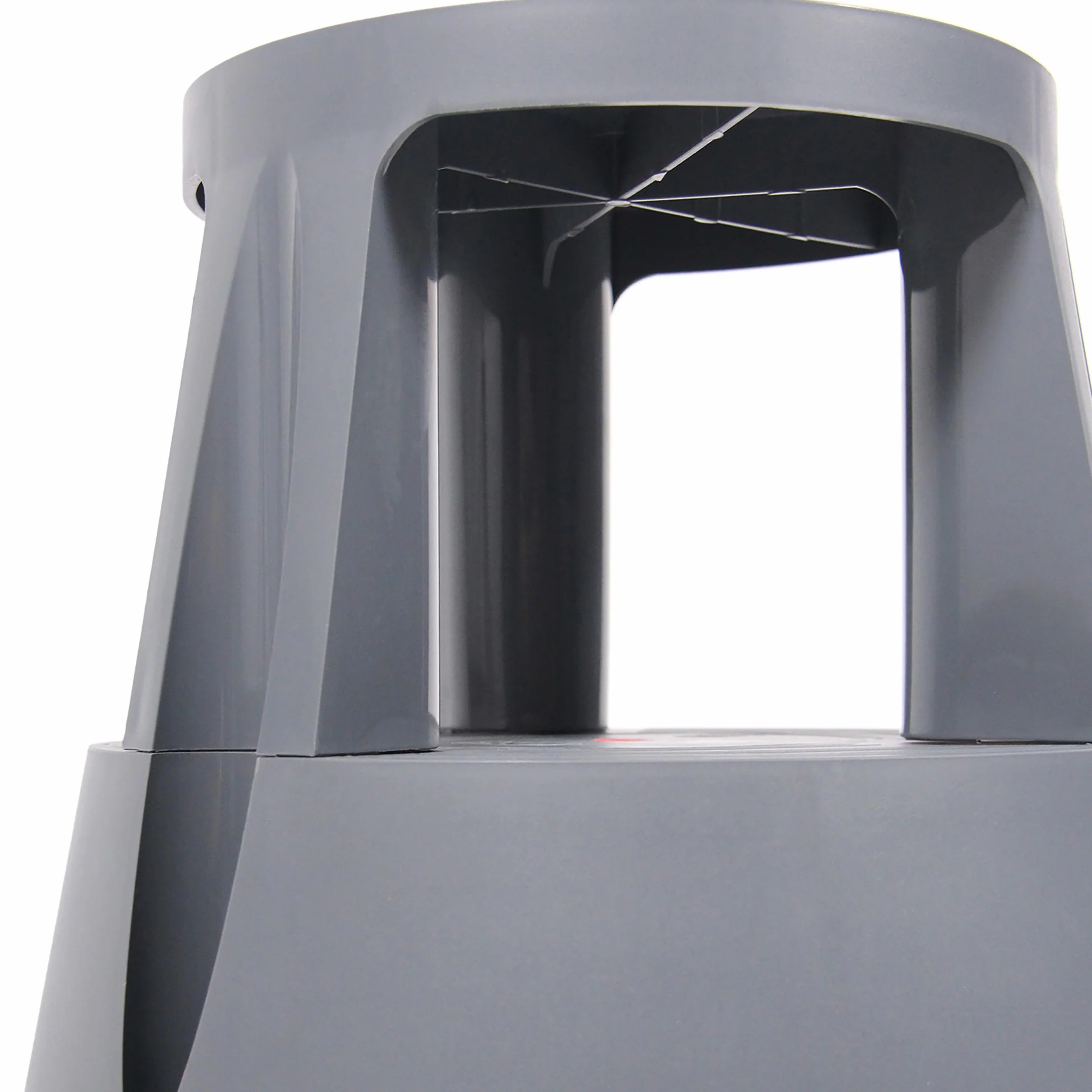 hjh OFFICE Podnóżek stołowy TIO-M nóżka słonia z tworzywa sztucznego TÜV 42 cm 150 kg z kółkami szary